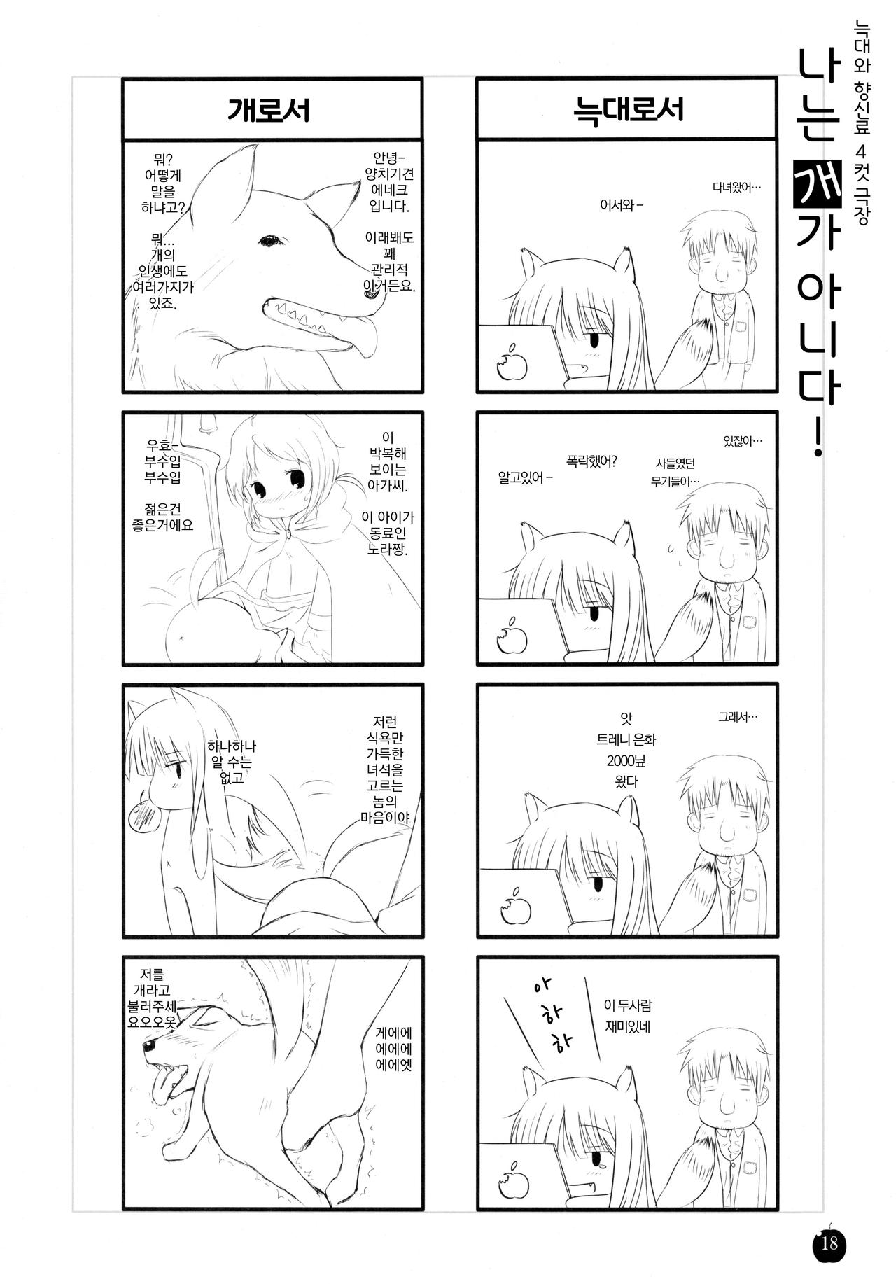 (SC38) [Dream Halls! (Minase Syu, Tsuzuri)] Amairo no Kimi o Aisu | 갈색머리 너를 사랑해 (Spice and Wolf) [Korean] numero di immagine  17