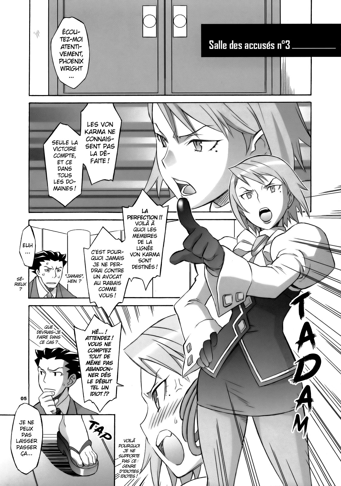 (SC32) [Wagamama Dou (Syowmaru, NIO)] Gyakuten Shaiban | SEX ATTORNEY (Ace Attorney) [French] [Decensored] 이미지 번호 5