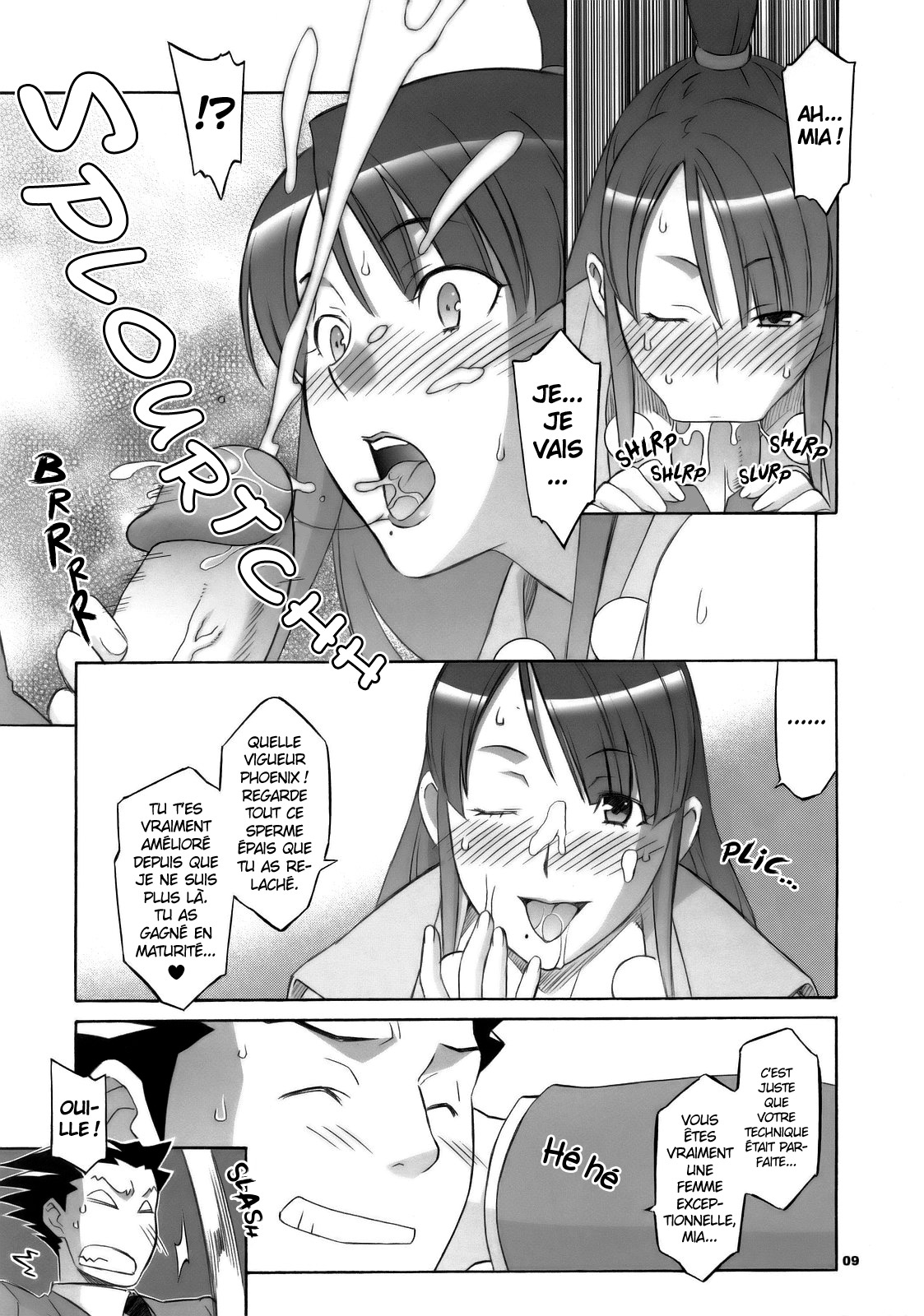 (SC32) [Wagamama Dou (Syowmaru, NIO)] Gyakuten Shaiban | SEX ATTORNEY (Ace Attorney) [French] [Decensored] 이미지 번호 9