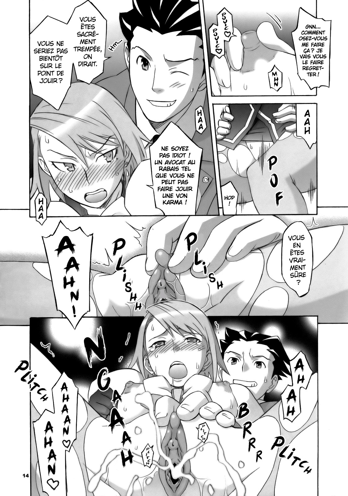 (SC32) [Wagamama Dou (Syowmaru, NIO)] Gyakuten Shaiban | SEX ATTORNEY (Ace Attorney) [French] [Decensored] 이미지 번호 14
