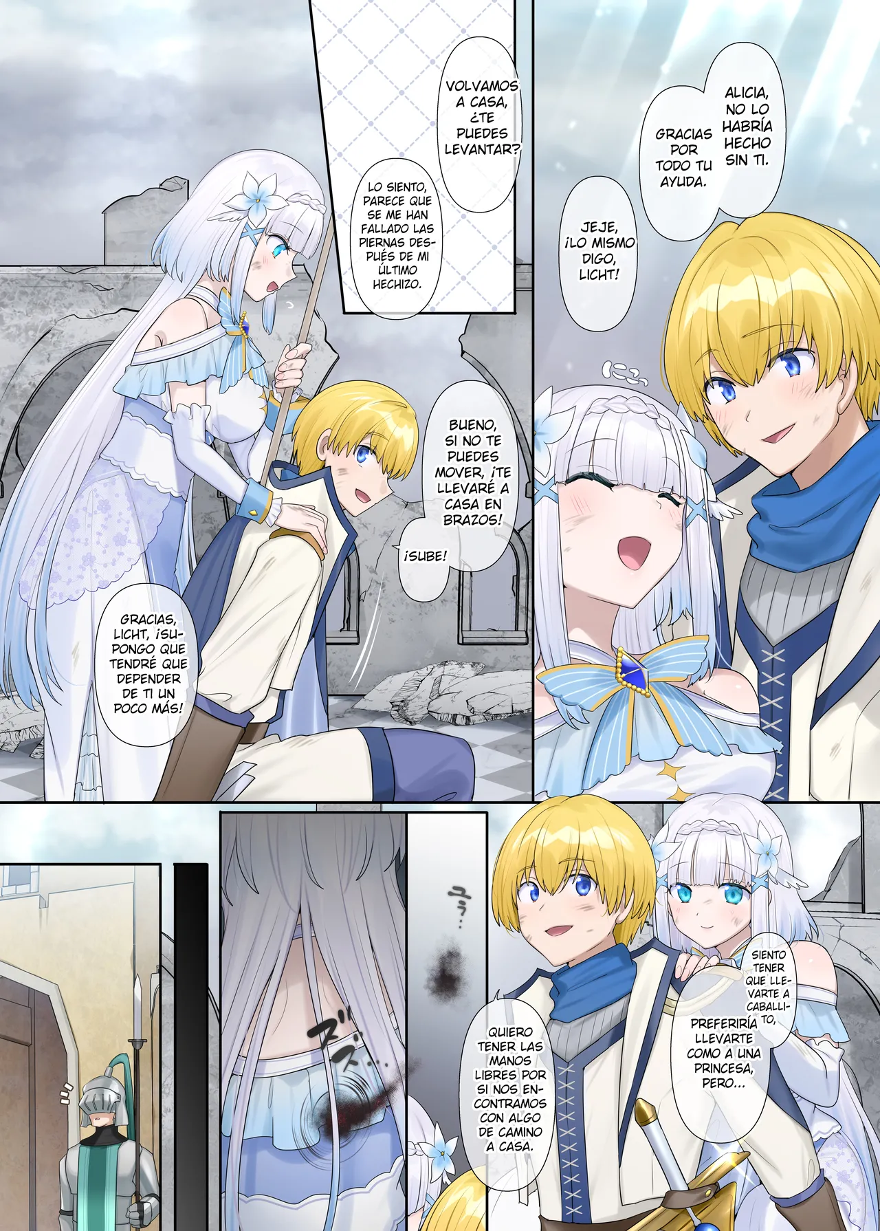 [Nano Trans (Hiiragi Popura)] Maou no Sakuryaku ~Juurin Sareshi Seijo to Yuusha no Tamashii~ [Spanish] [Hellsing Scans] изображение № 4