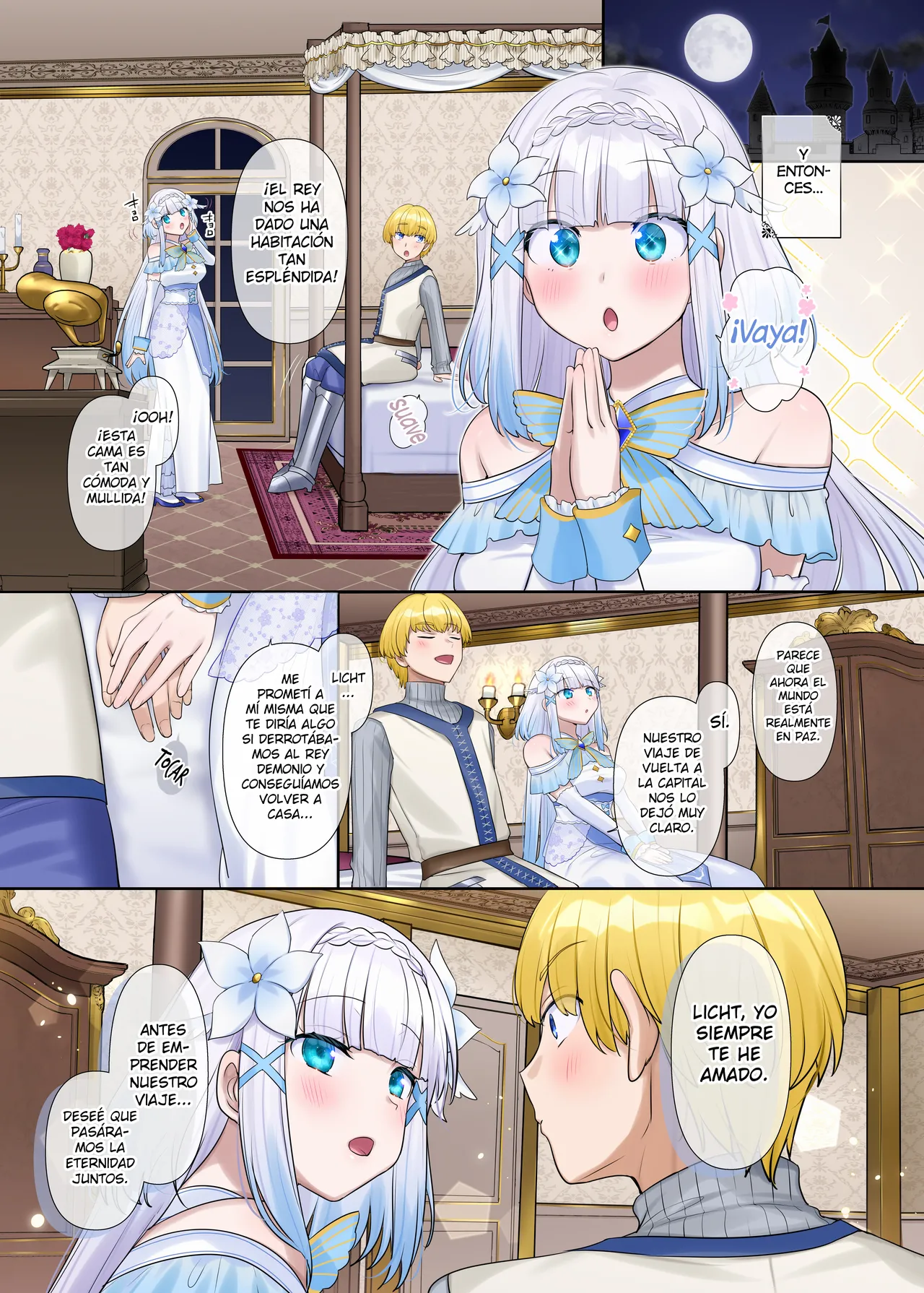 [Nano Trans (Hiiragi Popura)] Maou no Sakuryaku ~Juurin Sareshi Seijo to Yuusha no Tamashii~ [Spanish] [Hellsing Scans] изображение № 6