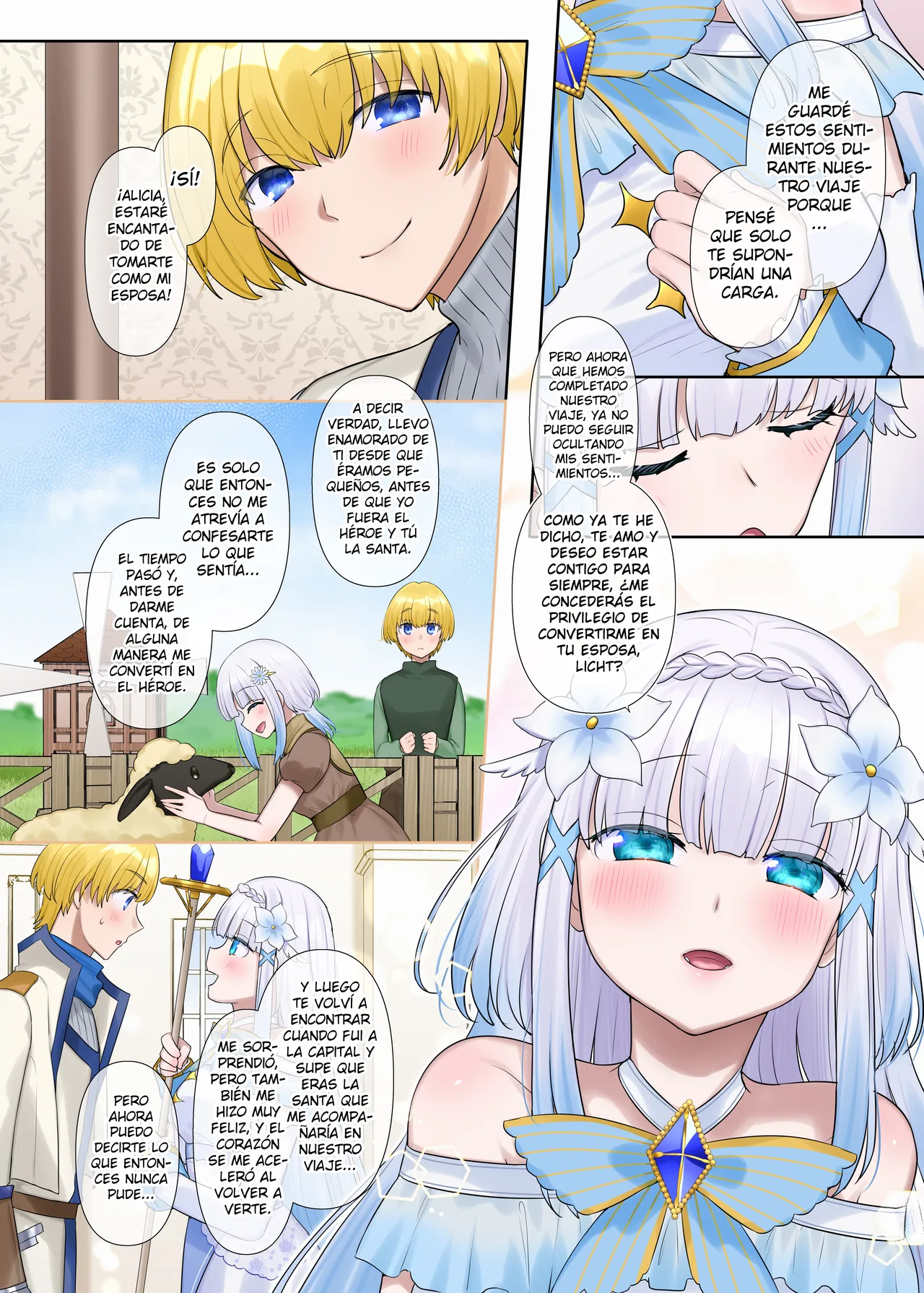 [Nano Trans (Hiiragi Popura)] Maou no Sakuryaku ~Juurin Sareshi Seijo to Yuusha no Tamashii~ [Spanish] [Hellsing Scans] изображение № 7