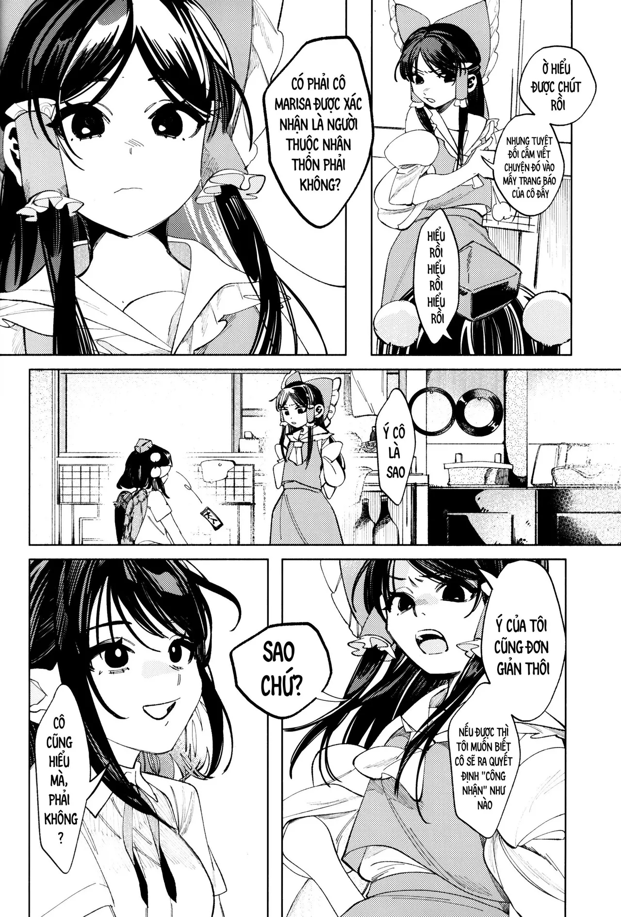 (Kouroumu 11) [Mochi Mochi Tama Roll. (Shichimi)] Shoujo no Owari no Gensoukyou   少女终结的幻想乡 (Touhou Project) [Vietnamese] [Bản dịch do AkiHide] image number 24