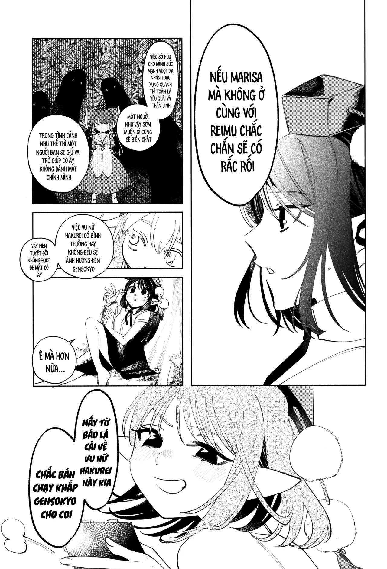 (Kouroumu 11) [Mochi Mochi Tama Roll. (Shichimi)] Shoujo no Owari no Gensoukyou   少女终结的幻想乡 (Touhou Project) [Vietnamese] [Bản dịch do AkiHide] image number 27