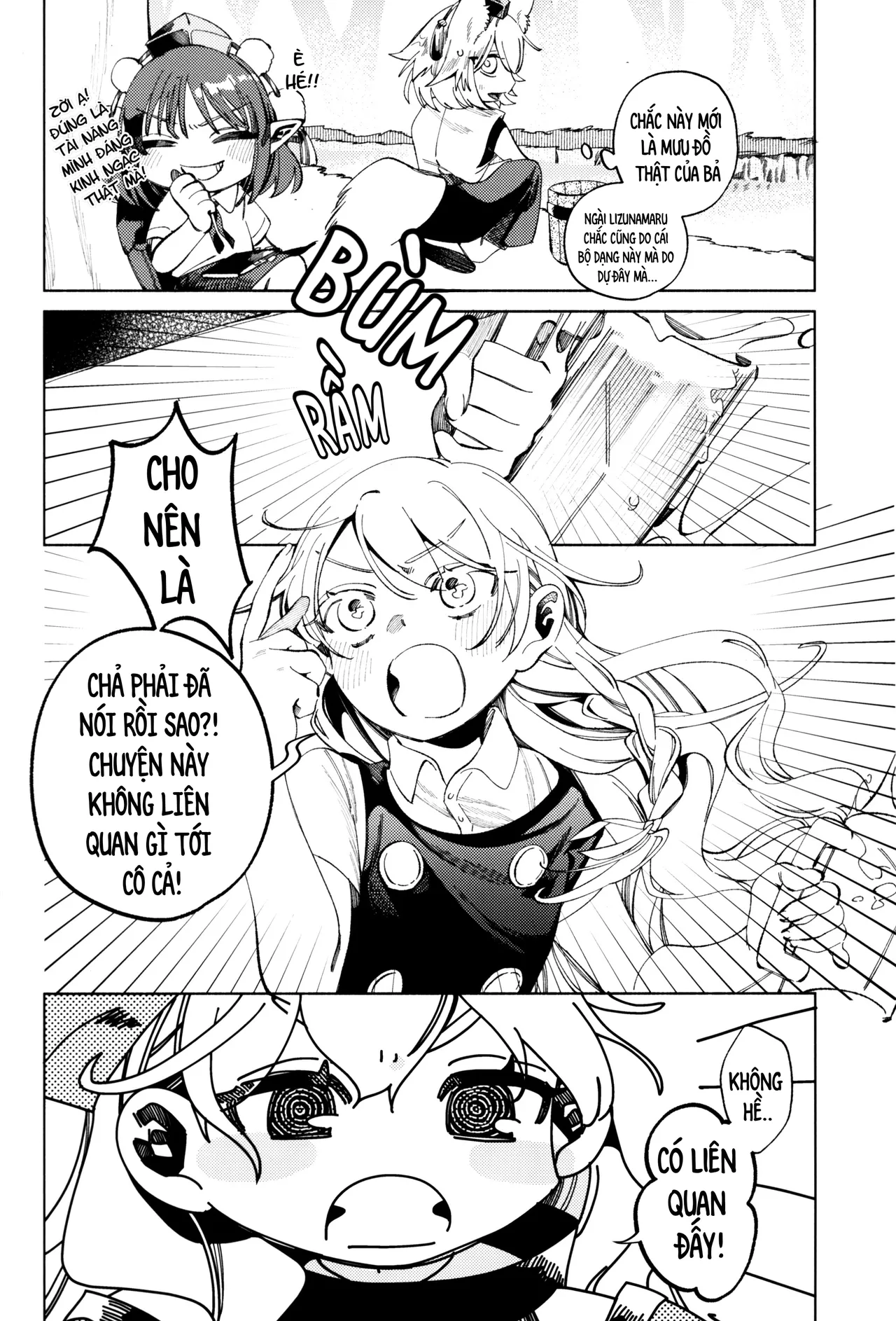 (Kouroumu 11) [Mochi Mochi Tama Roll. (Shichimi)] Shoujo no Owari no Gensoukyou   少女终结的幻想乡 (Touhou Project) [Vietnamese] [Bản dịch do AkiHide] image number 28