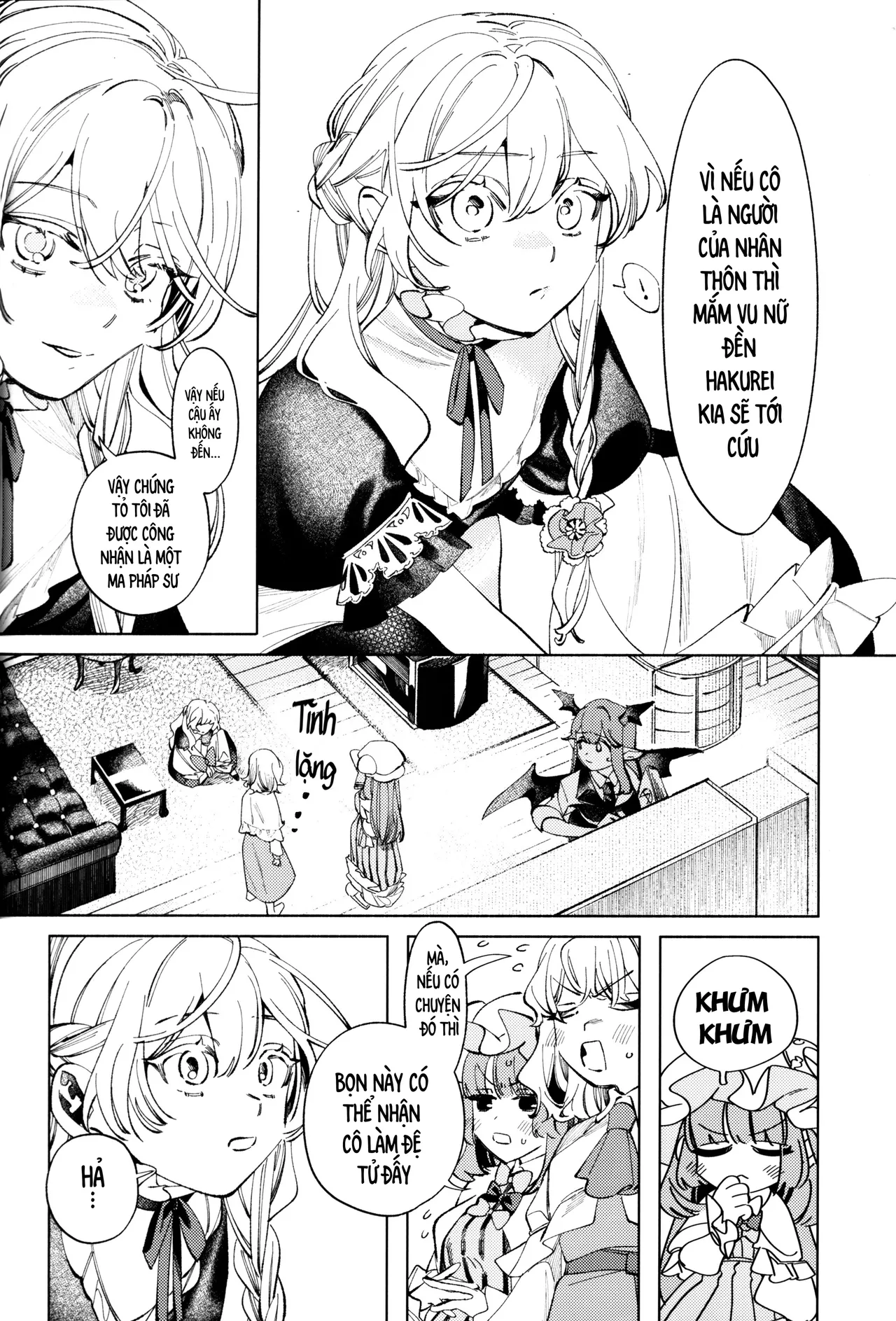 (Kouroumu 11) [Mochi Mochi Tama Roll. (Shichimi)] Shoujo no Owari no Gensoukyou   少女终结的幻想乡 (Touhou Project) [Vietnamese] [Bản dịch do AkiHide] image number 46