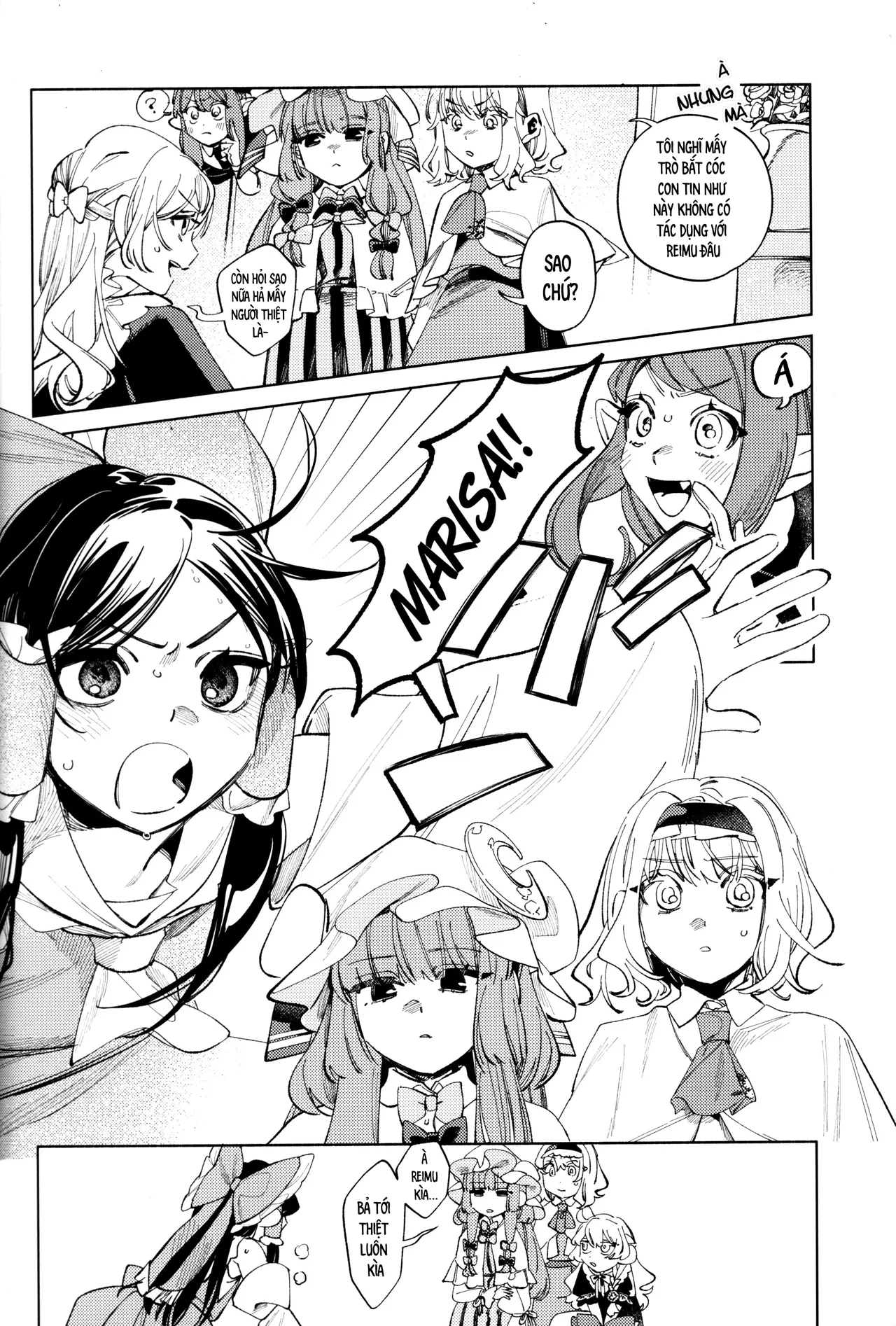 (Kouroumu 11) [Mochi Mochi Tama Roll. (Shichimi)] Shoujo no Owari no Gensoukyou   少女终结的幻想乡 (Touhou Project) [Vietnamese] [Bản dịch do AkiHide] image number 48