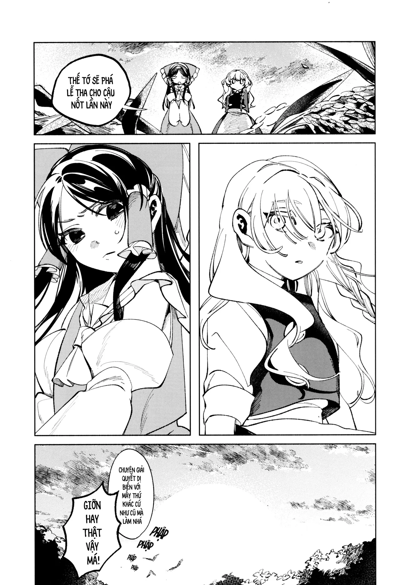 (Kouroumu 11) [Mochi Mochi Tama Roll. (Shichimi)] Shoujo no Owari no Gensoukyou   少女终结的幻想乡 (Touhou Project) [Vietnamese] [Bản dịch do AkiHide] image number 53