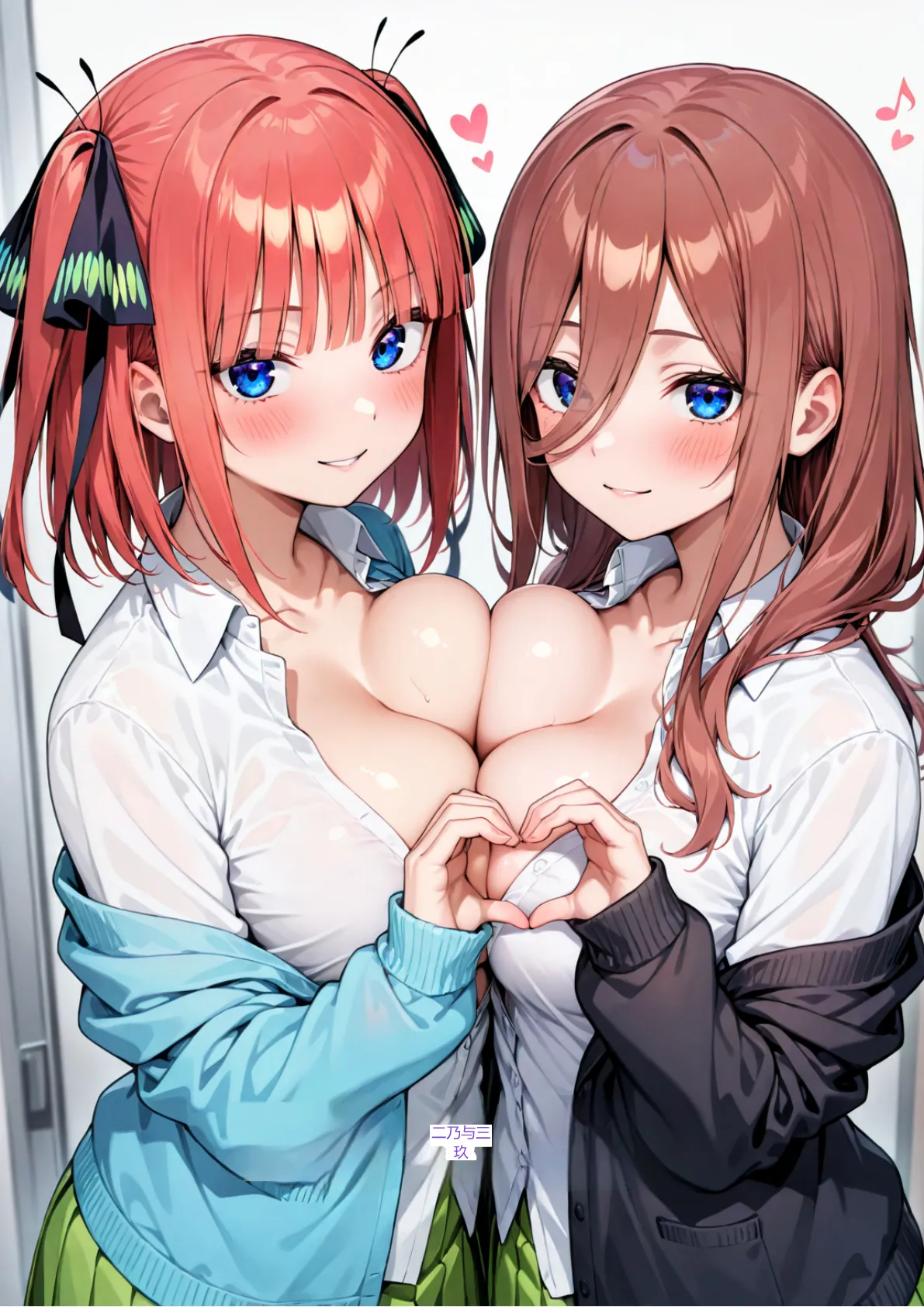 [だぶるクリっく] 五等分のハーレム温泉旅行 (五等分の花嫁) [AI Generated][AI translation] image number 37
