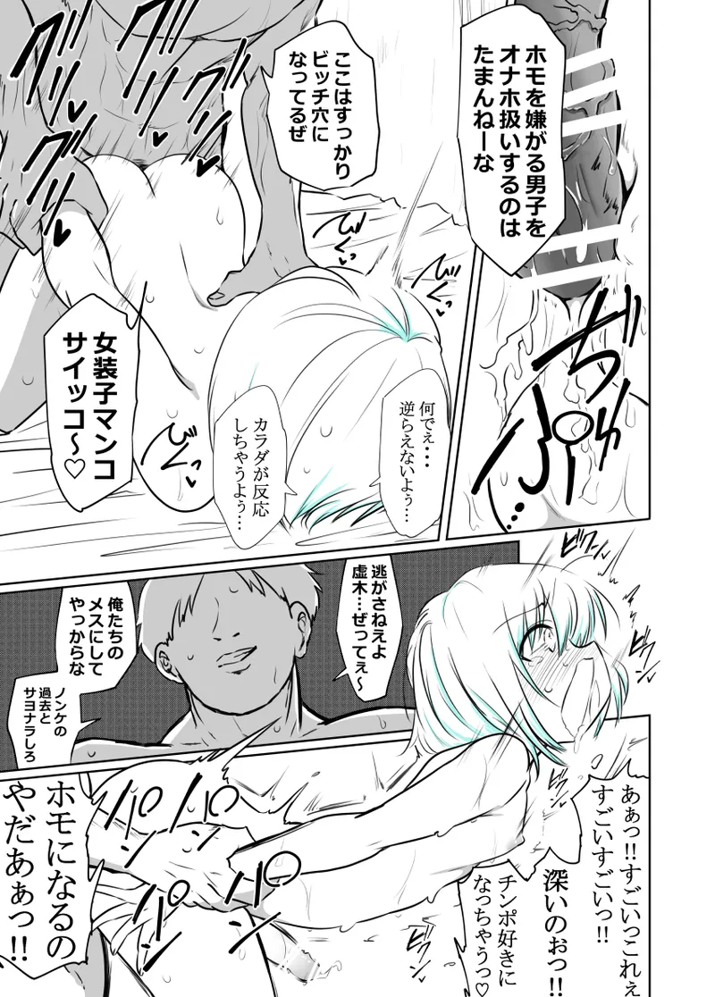 [狐近寺本舗]女装部に入ったらただのホモ部でした。先輩たちに調教されてホモ堕ちしたノンケ女装子。 图片编号 12