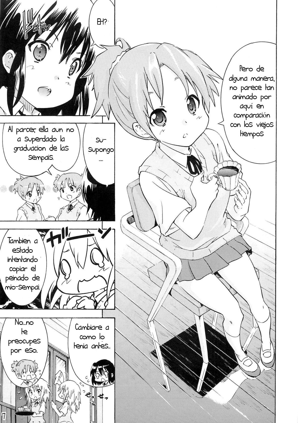 (C80) [Umihan (Ootsuka Shirou)] YURI-ON! #1 "Mesomeso Azunyan!" (K-ON!) [Spanish] [hoshi no fansub] 图片编号 6