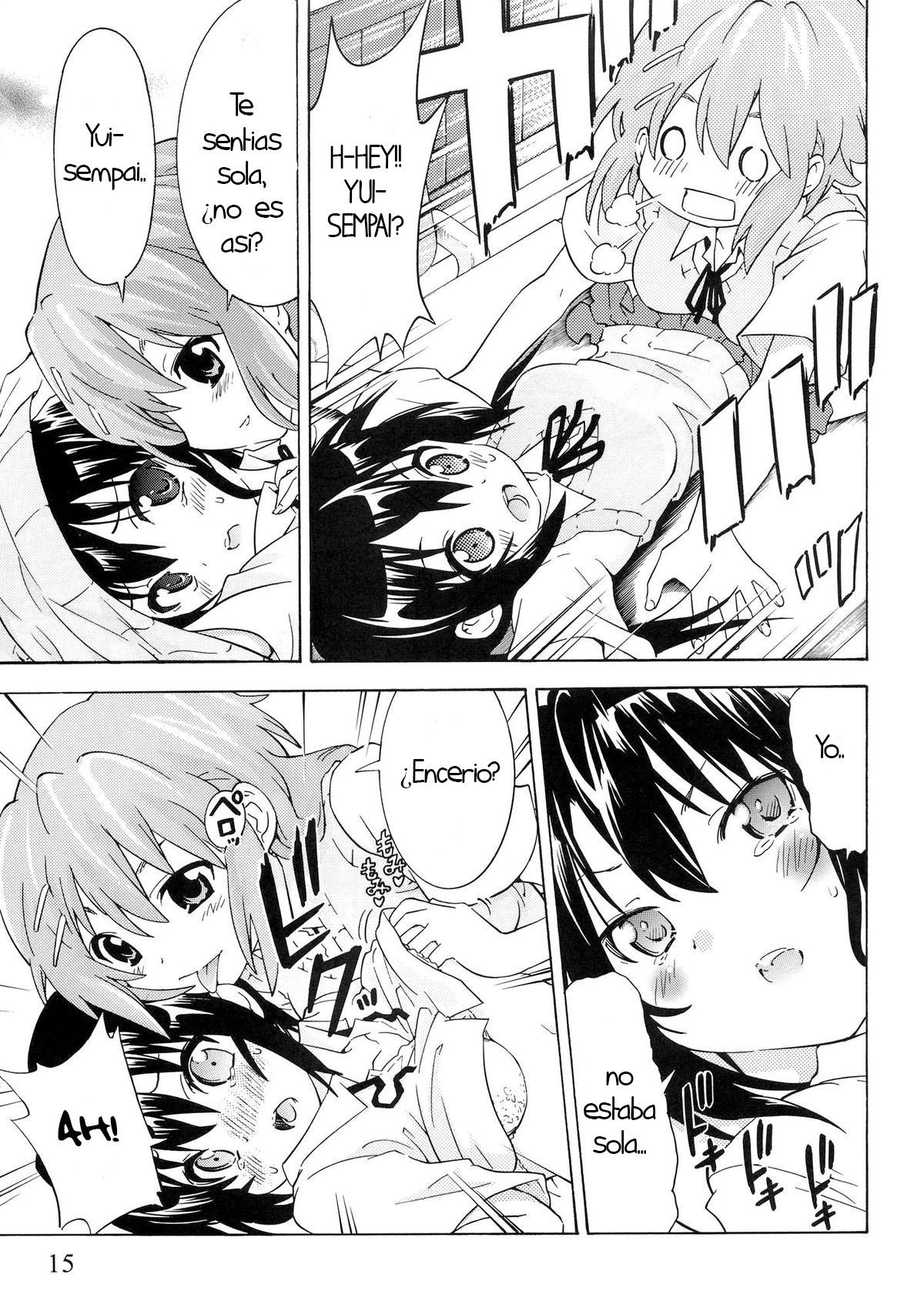 (C80) [Umihan (Ootsuka Shirou)] YURI-ON! #1 "Mesomeso Azunyan!" (K-ON!) [Spanish] [hoshi no fansub] 图片编号 14