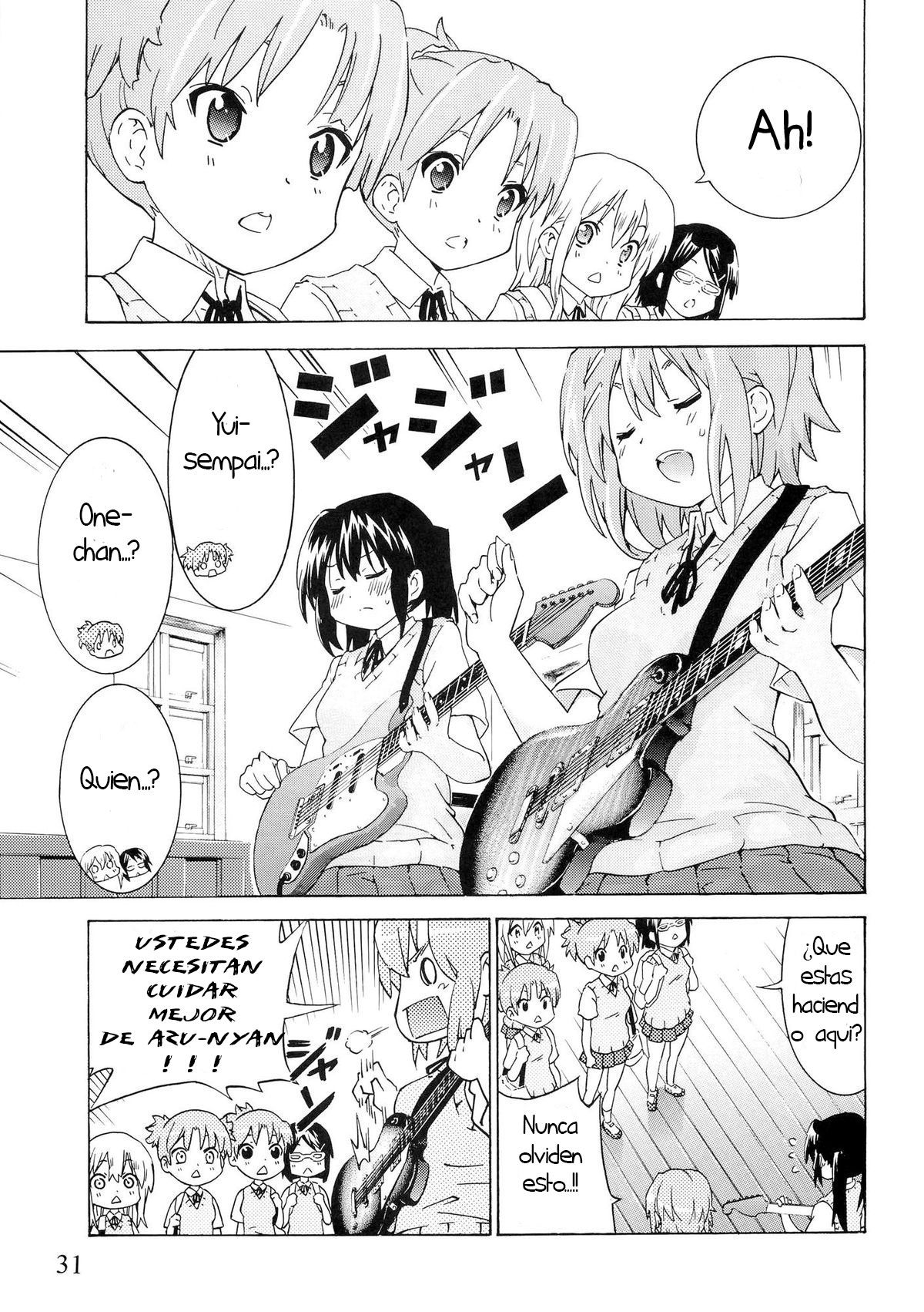 (C80) [Umihan (Ootsuka Shirou)] YURI-ON! #1 "Mesomeso Azunyan!" (K-ON!) [Spanish] [hoshi no fansub] 图片编号 30