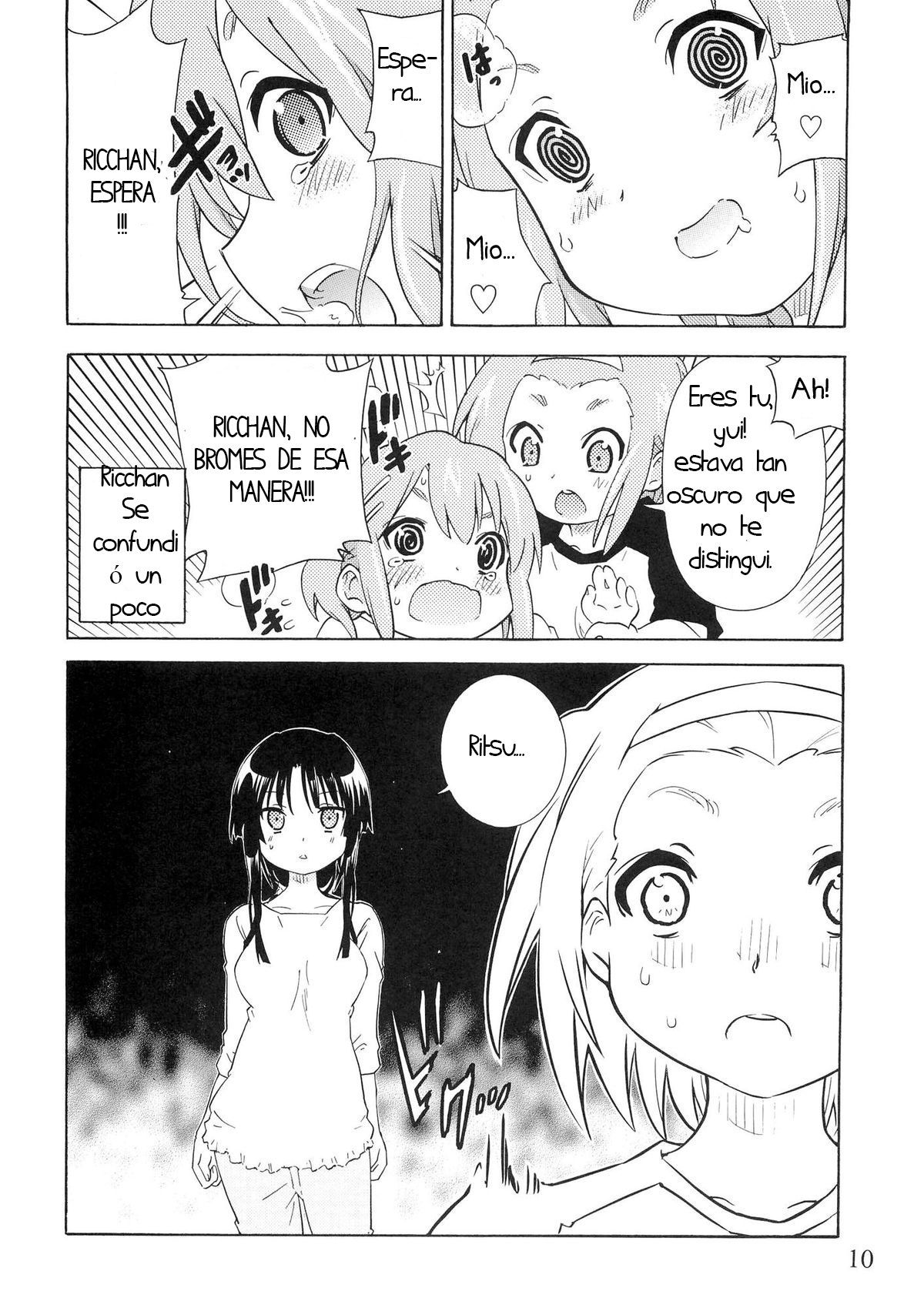 [Umihan (Ootsuka Shirou)] YURI-ON! #2 "Kosokoso Mio-chan!" (K-ON!) [Spanish] [hoshi no fansub] изображение № 9