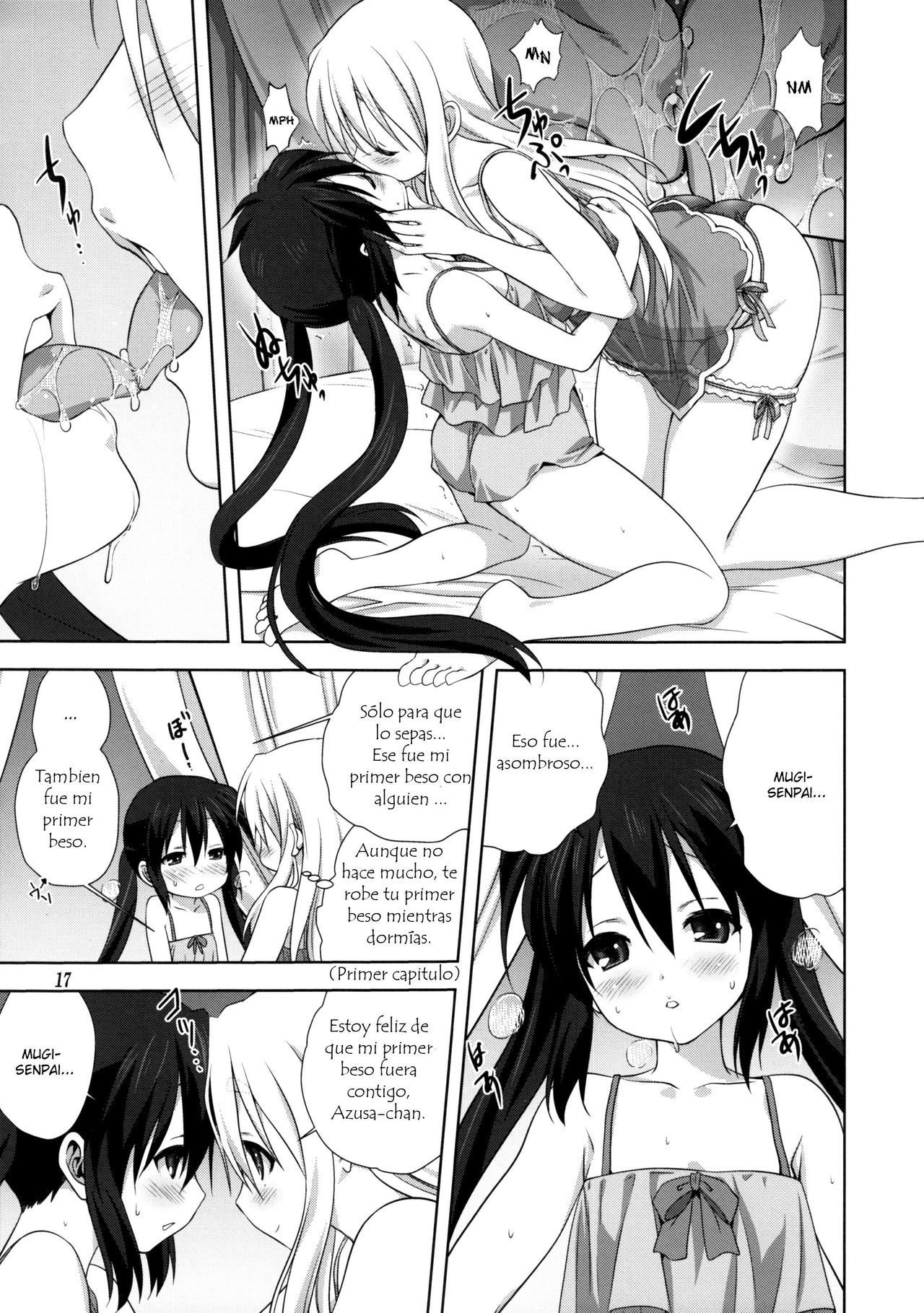 (C82) [Mitarashi Club (Mitarashi Kousei)] Mugi to Azu Kouhen (K-On!) [Spanish] [hoshi no fansub] image number 16