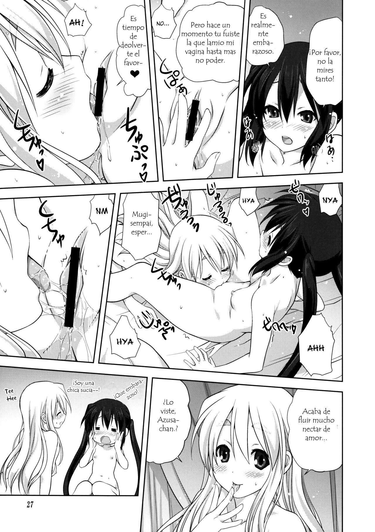 (C82) [Mitarashi Club (Mitarashi Kousei)] Mugi to Azu Kouhen (K-On!) [Spanish] [hoshi no fansub] image number 26