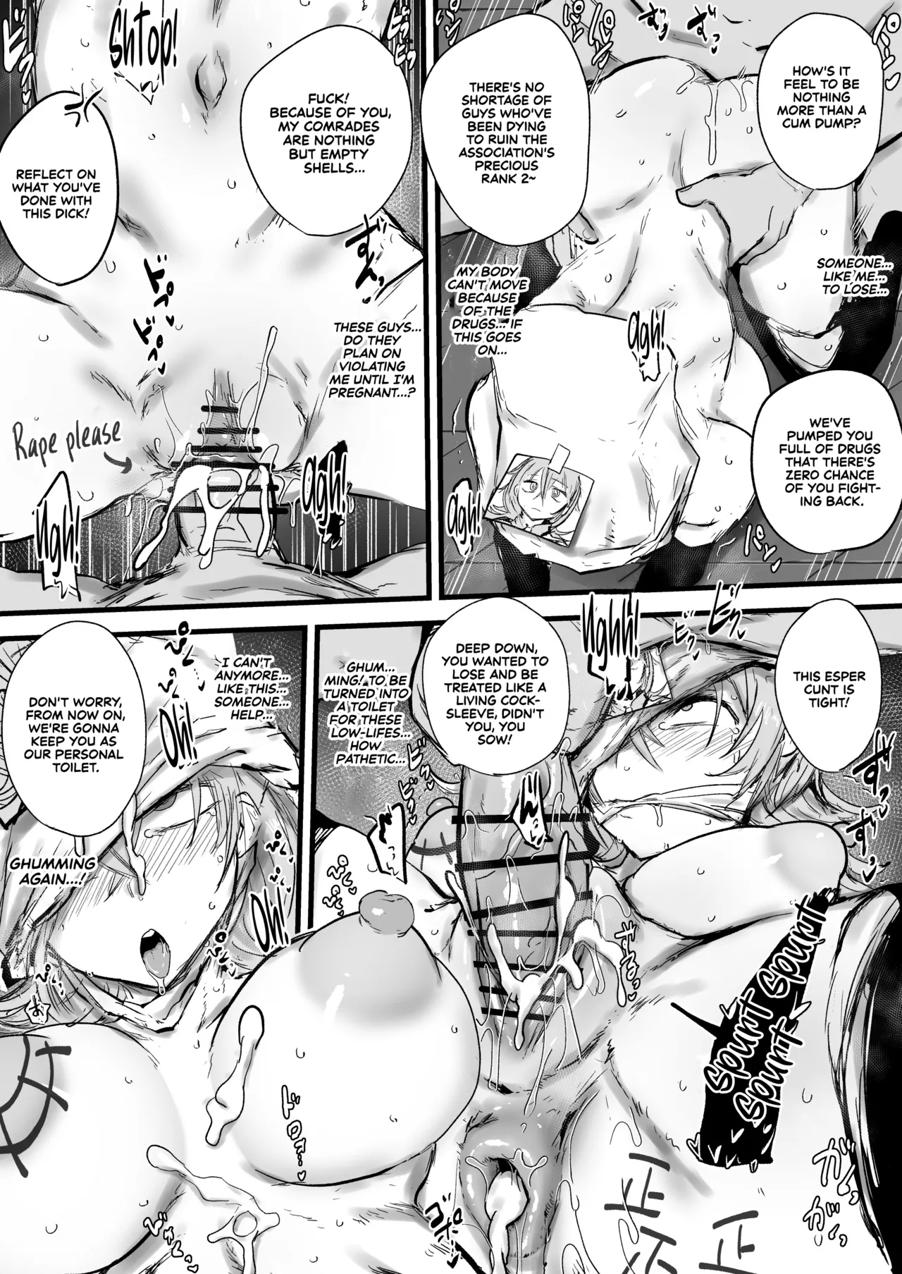 [Nijiiro Guin] Nouryokusha ga Haiboku Shite Teki Soshiki no Koushuu Benjo ni Sareru | Defeated Espers Turned into Public Toilets for the Enemy Organization [English] [Sonarin迫] изображение № 2