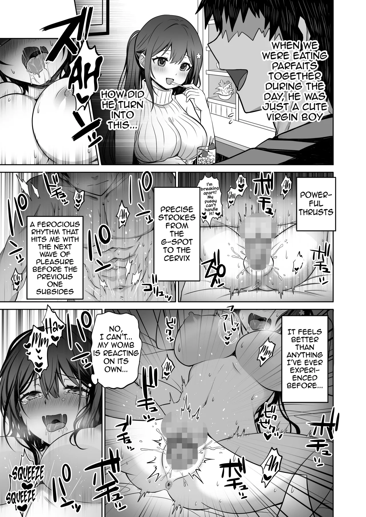 [Macaron Sugar] Doutei Daisuki Jogakusei-chan, Zetsurin Doutei ni Haiboku suru -One More!- | The Virgin-Killer Girl is Defeated by the Insatiable Virgin ―One More!― [English] [meganekun_tl] 图片编号 22