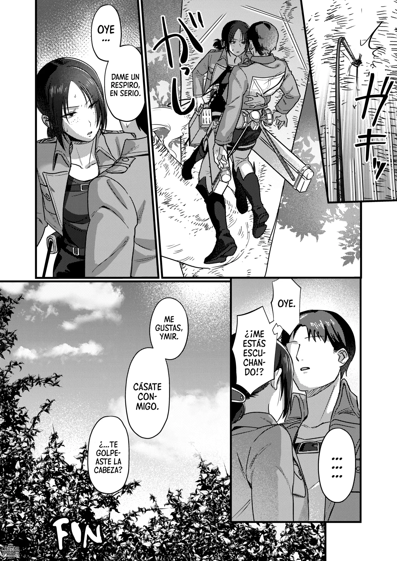 [Natsu no Seikatsu (Piiyoshi, LEXI)] Ymir Suki da Kekkon shite Kure | Me Gustas, Ymir. Cásate conmigo. (Shingeki no Kyojin) [Digital] [Spanish] [Mister Nugget] image number 26