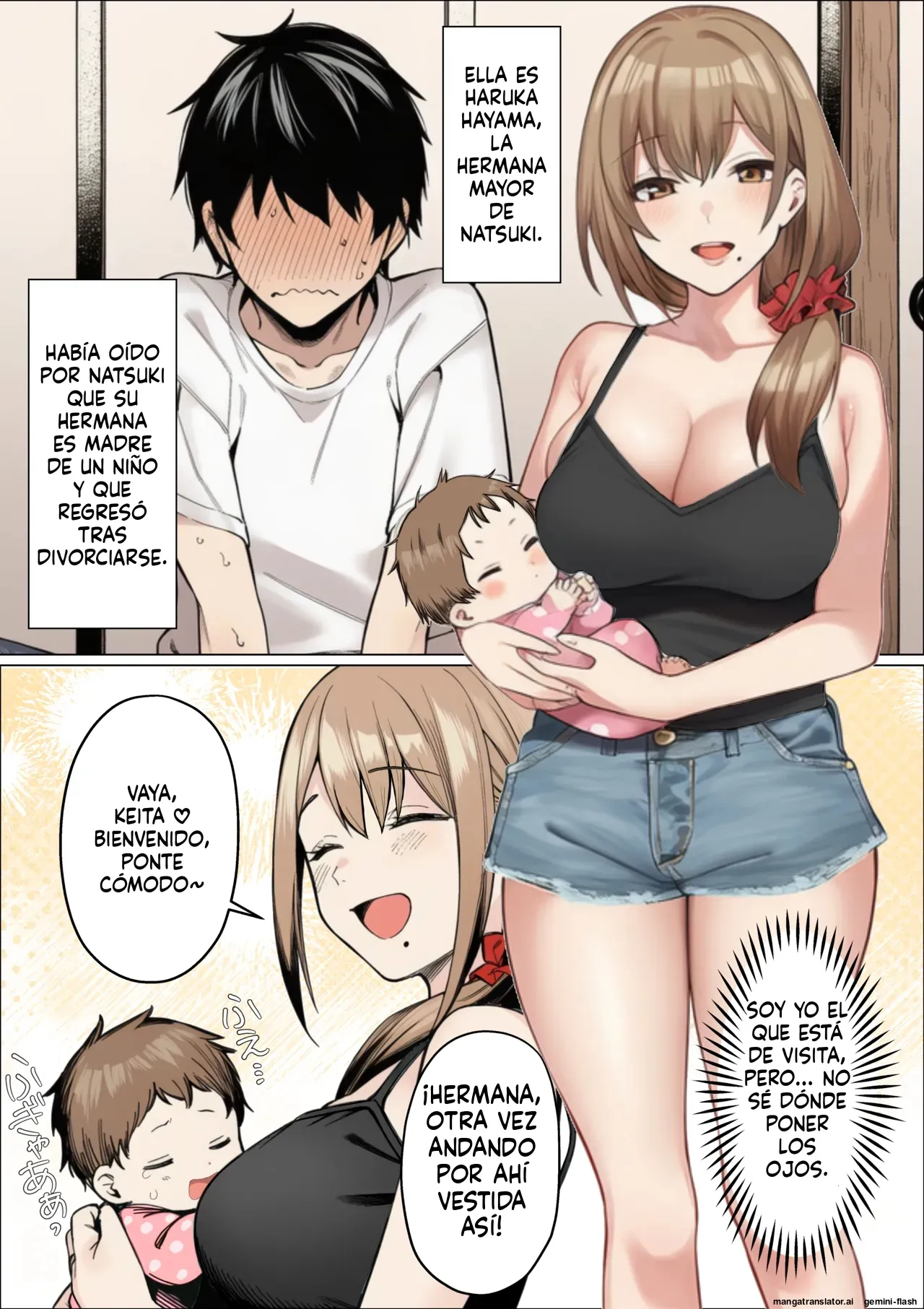 Bare chautte! Kanojo ga irumae de Shin mama onee-san ni kuwareru hanashi (Spanish) MTL [AI Generated] 이미지 번호 4