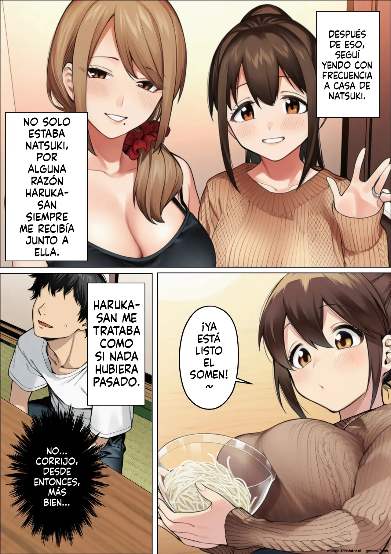 Bare chautte! Kanojo ga irumae de Shin mama onee-san ni kuwareru hanashi (Spanish) MTL [AI Generated] 이미지 번호 26