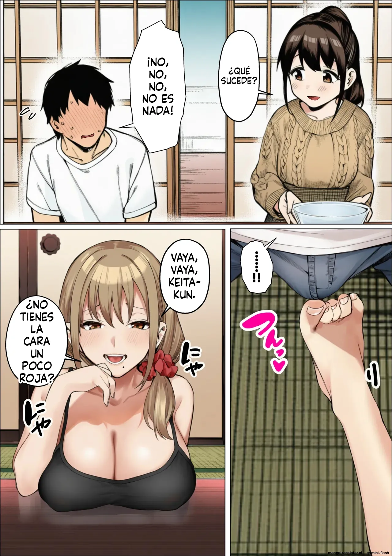 Bare chautte! Kanojo ga irumae de Shin mama onee-san ni kuwareru hanashi (Spanish) MTL [AI Generated] 이미지 번호 28