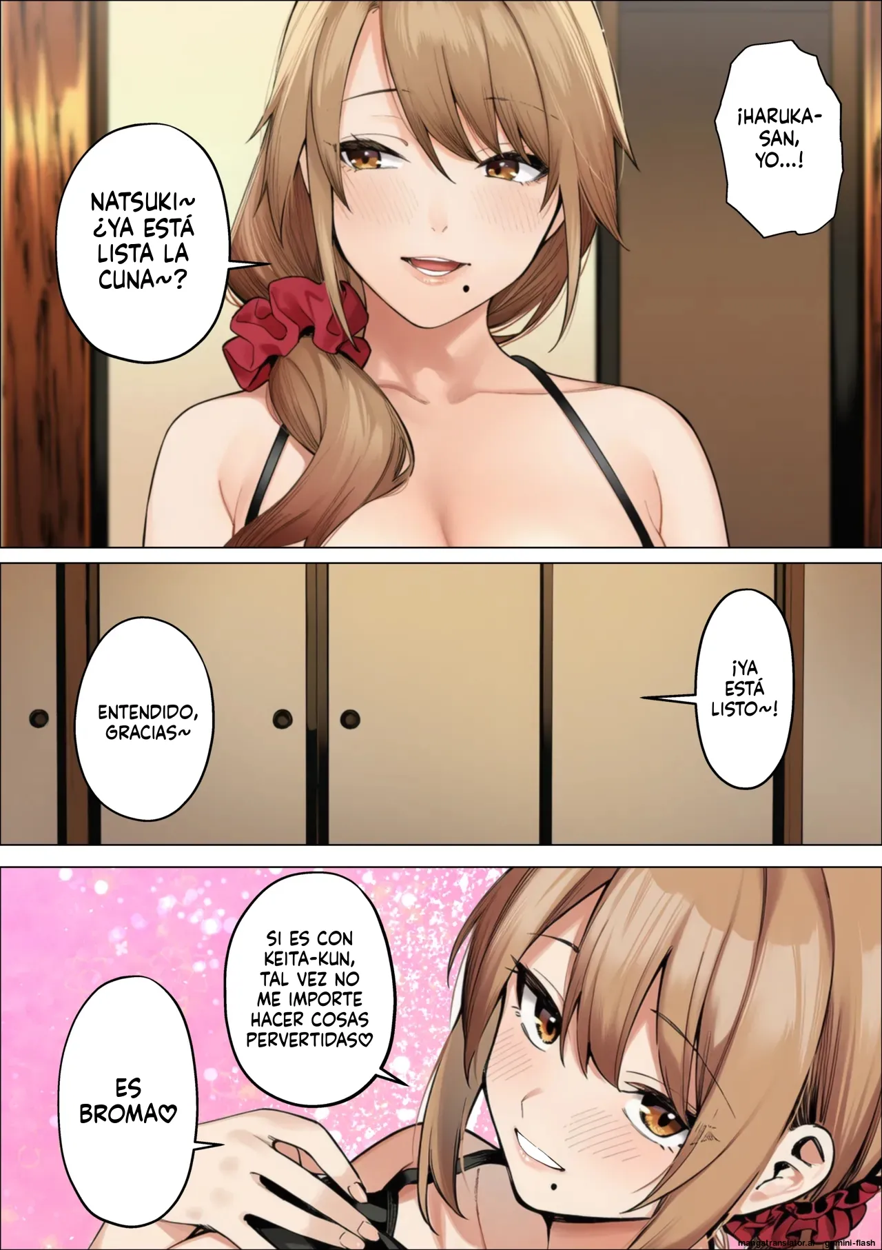 Bare chautte! Kanojo ga irumae de Shin mama onee-san ni kuwareru hanashi (Spanish) MTL [AI Generated] 이미지 번호 36