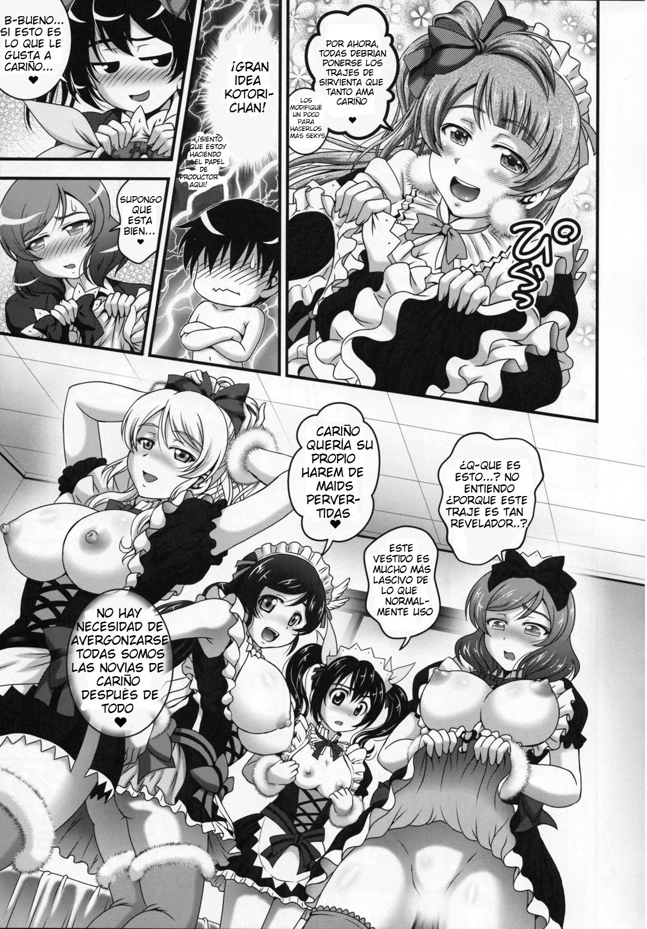 (C92) [Kuroyuki (Kakyouin Chiroru)] Ore Yome Saimin 5 (Love Live!) [Spanish] [Jentai-kun] 图片编号 12