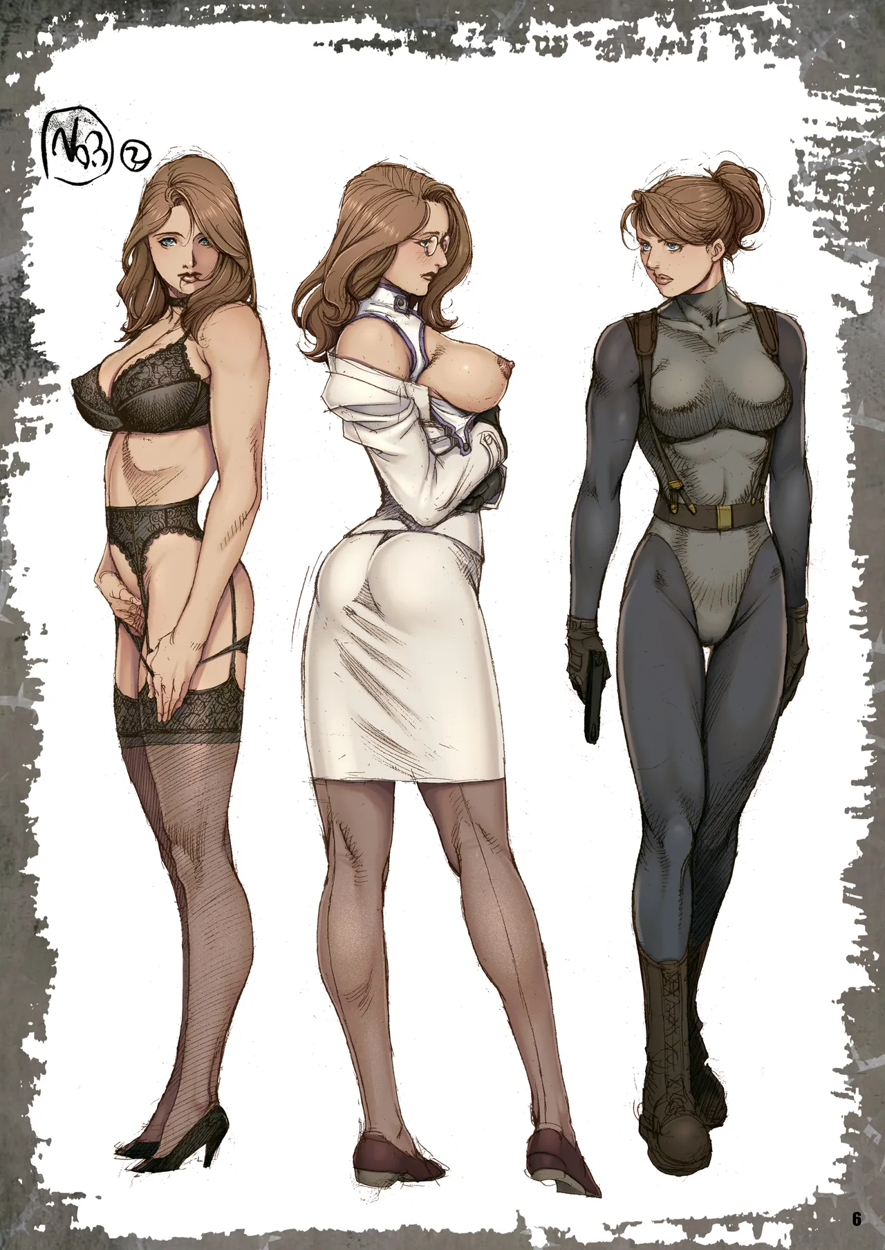 [Dennou Yamasakigumi (Izayoi Seishin)] GUN JOW IRO ~Onna Gunjin Rough Gashuu~ [Digital] 이미지 번호 6