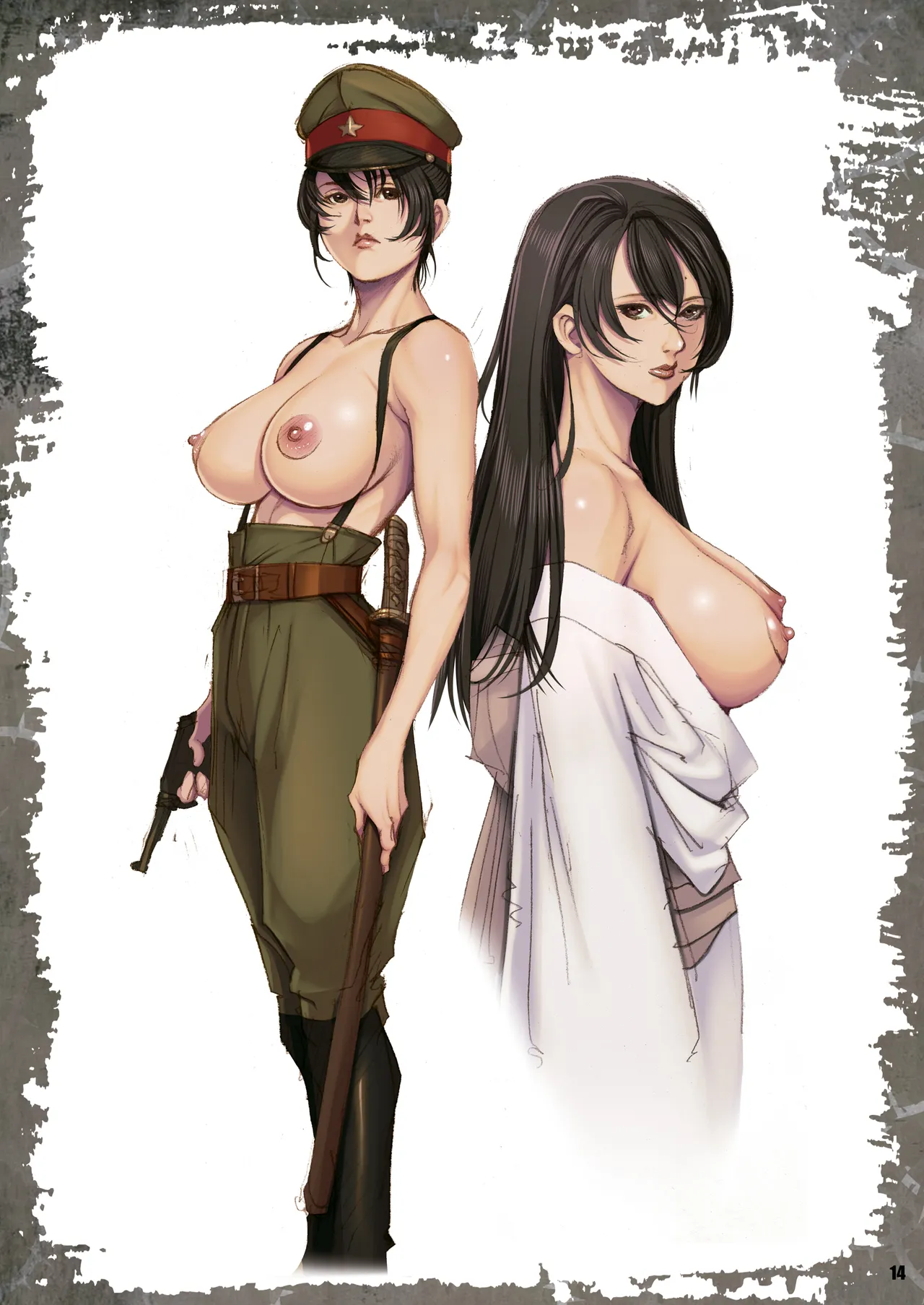 [Dennou Yamasakigumi (Izayoi Seishin)] GUN JOW IRO ~Onna Gunjin Rough Gashuu~ [Digital] 이미지 번호 14