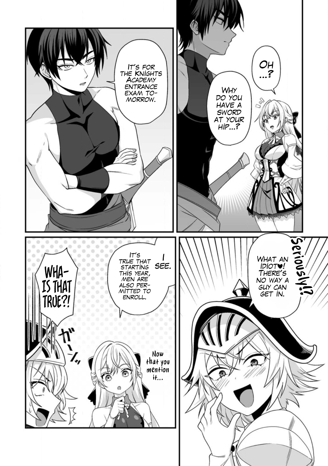 I, the Only Male Knight in a Chastity-Reversed World, Entered the Female Knight Academy and Was Treated as a Hero for Some Reason: Unrivaled in the Harem with My Unequaled Skills [chapter 2] 画像番号 13