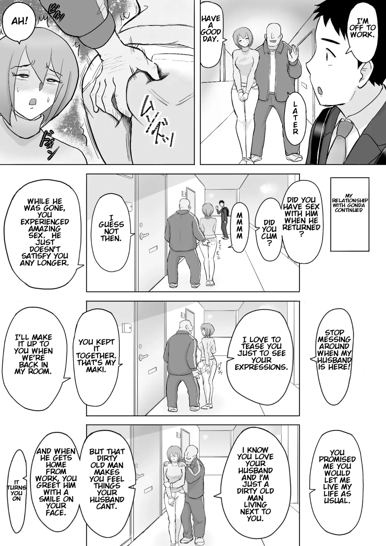 [Nantomo-san] Maki wa Yasashii Otto no Tame ni Mayu wa Dekachin Otto no Tame ni Toukousha Gonda Goukichi | Maki married to a gentle husband is corrupted by her neighbor Gonda Gokichi [English] 图片编号 67