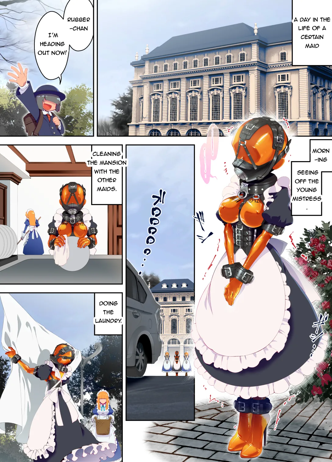 [Hitosaka] The Maid Who Toils in a Special Rubber Suit [English] Bildnummer 3
