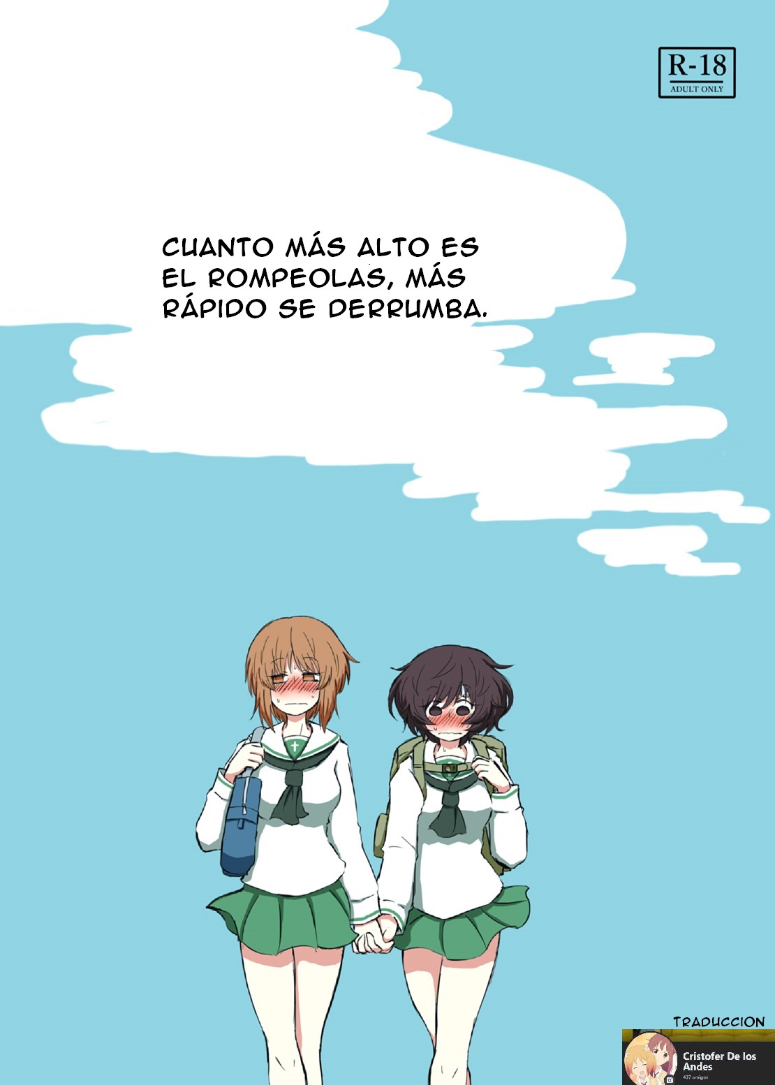(Panzer Vor! 15) [Ooarai Nourakudou (Noumen)] Bouhatei wa Takaku Moroi | The Higher the Breakwater, the Quicker It Is to Crumble (Girls und Panzer) [ESPAÑOL] [CristoferDeLosAndes] imagen número 1