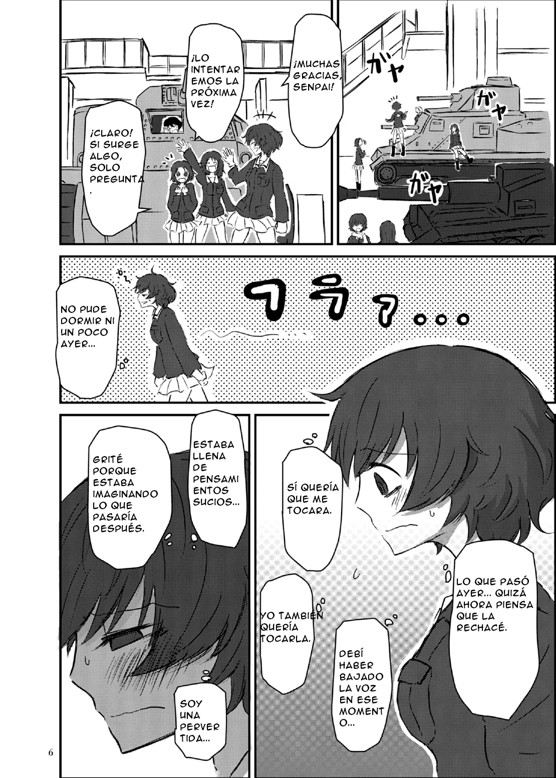 (Panzer Vor! 15) [Ooarai Nourakudou (Noumen)] Bouhatei wa Takaku Moroi | The Higher the Breakwater, the Quicker It Is to Crumble (Girls und Panzer) [ESPAÑOL] [CristoferDeLosAndes] imagen número 6