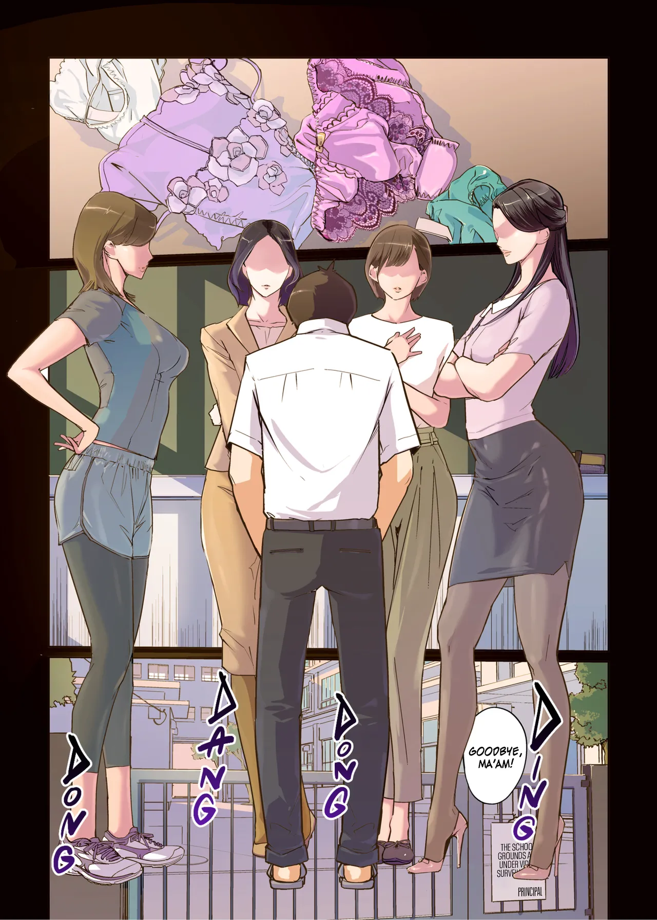 [C.N.P (Clone Ningen)] Onna Kyoshi 4-nin no Hatenaki Mesu Bato | Erotic Fight Between Four Monster Female Teachers [English] [Kinsei Translations] image number 3