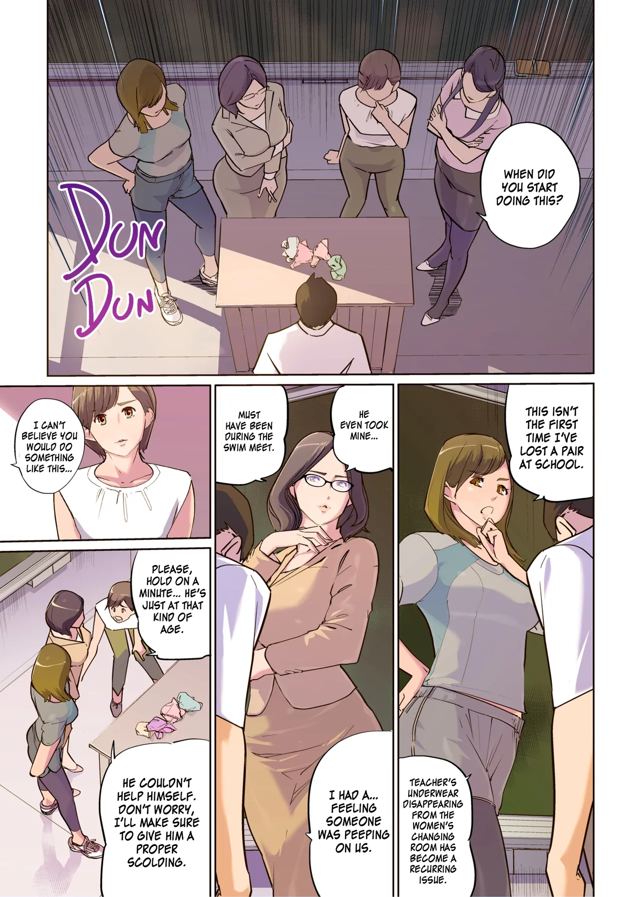 [C.N.P (Clone Ningen)] Onna Kyoshi 4-nin no Hatenaki Mesu Bato | Erotic Fight Between Four Monster Female Teachers [English] [Kinsei Translations] image number 5