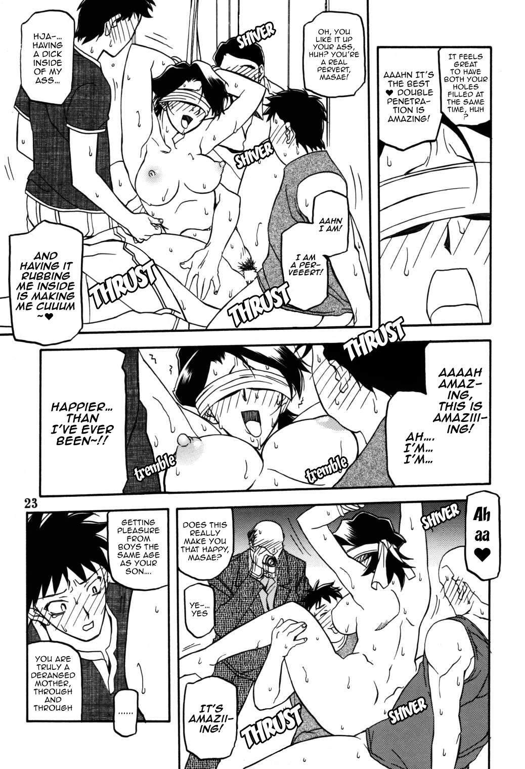 (C66) [Sankaku Apron (Sanbun Kyoden, Umu Rahi)] Akebi no Mi - Masae [English] [ChoriScans, EL JEFE] 图片编号 22