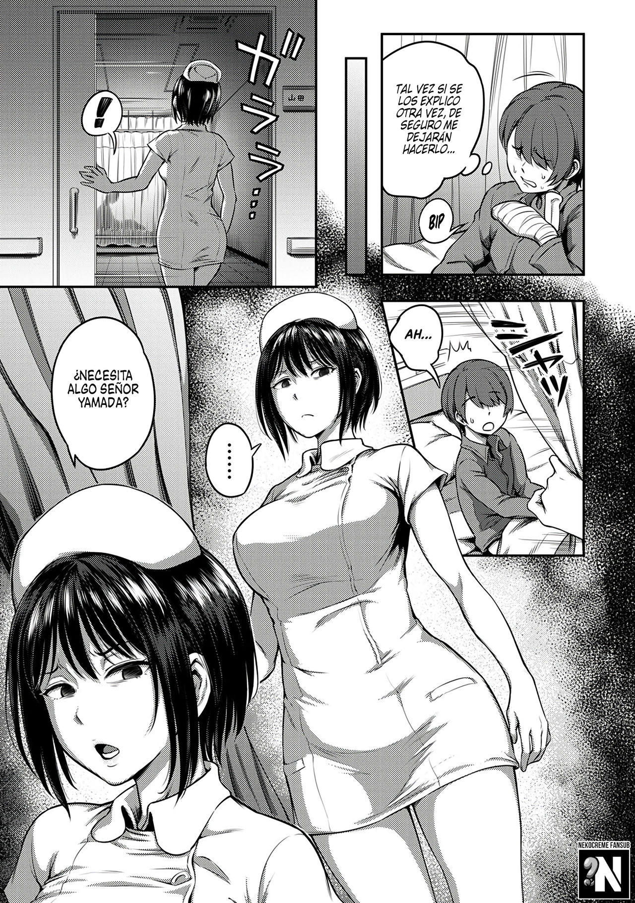 [Sakusei Kenkyuujo/Kameyama Shiruko] Sala de Extracción de Semen~ La vida en un Hospital donde una Enfermera con una personalidad Cruel maneja tus Orgasmos~ [Spanish] [NekoCreme] Bildnummer 6