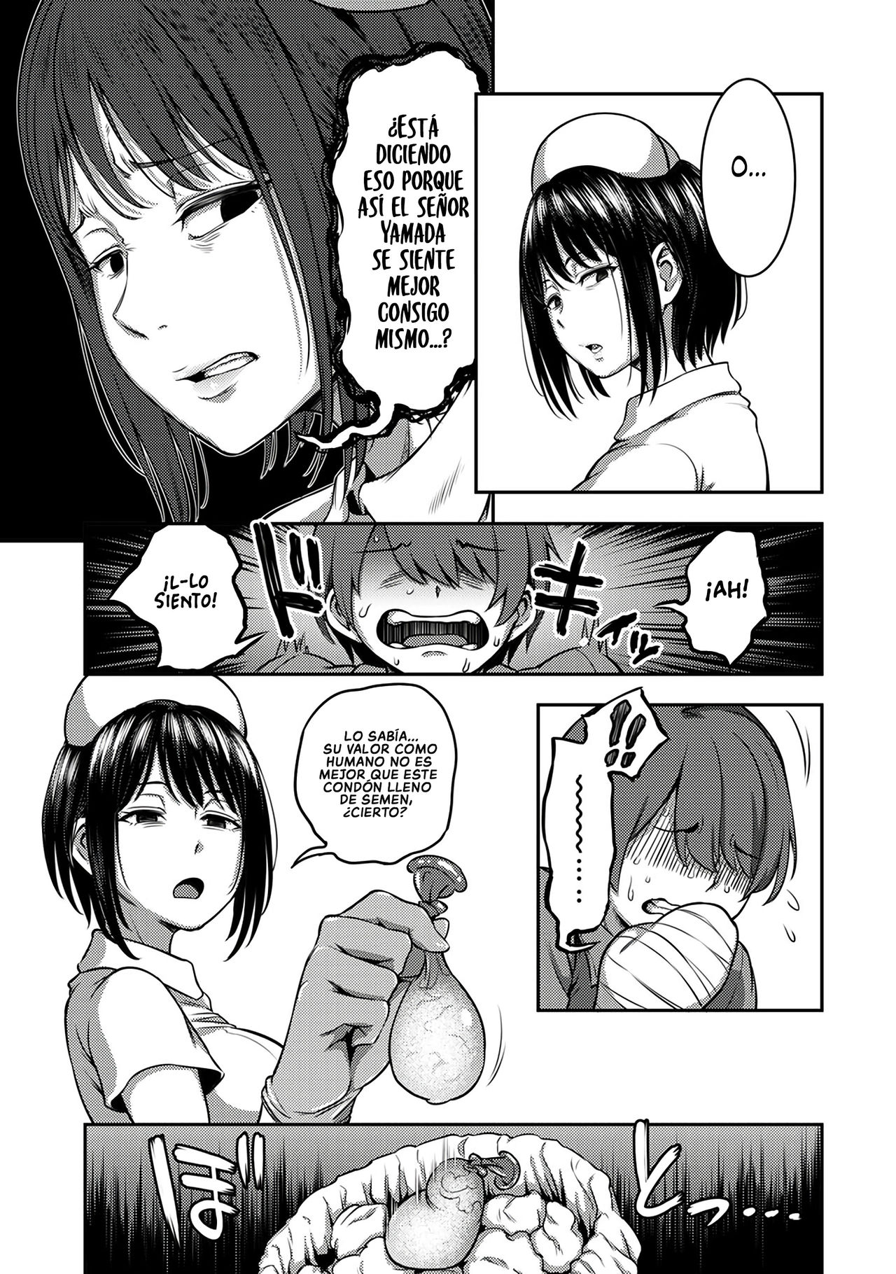 [Sakusei Kenkyuujo/Kameyama Shiruko] Sala de Extracción de Semen~ La vida en un Hospital donde una Enfermera con una personalidad Cruel maneja tus Orgasmos~ [Spanish] [NekoCreme] Bildnummer 24