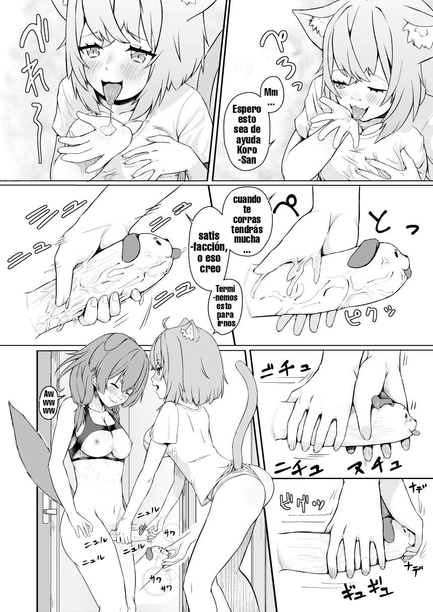 [Usaginiku Hanten (Usagi Gyouza)] OKKRdeZIPZIP! Vol.1 (Inugami Korone, Nekomata Okayu) [Spanish] [CLDE] [Digital] Bildnummer 10