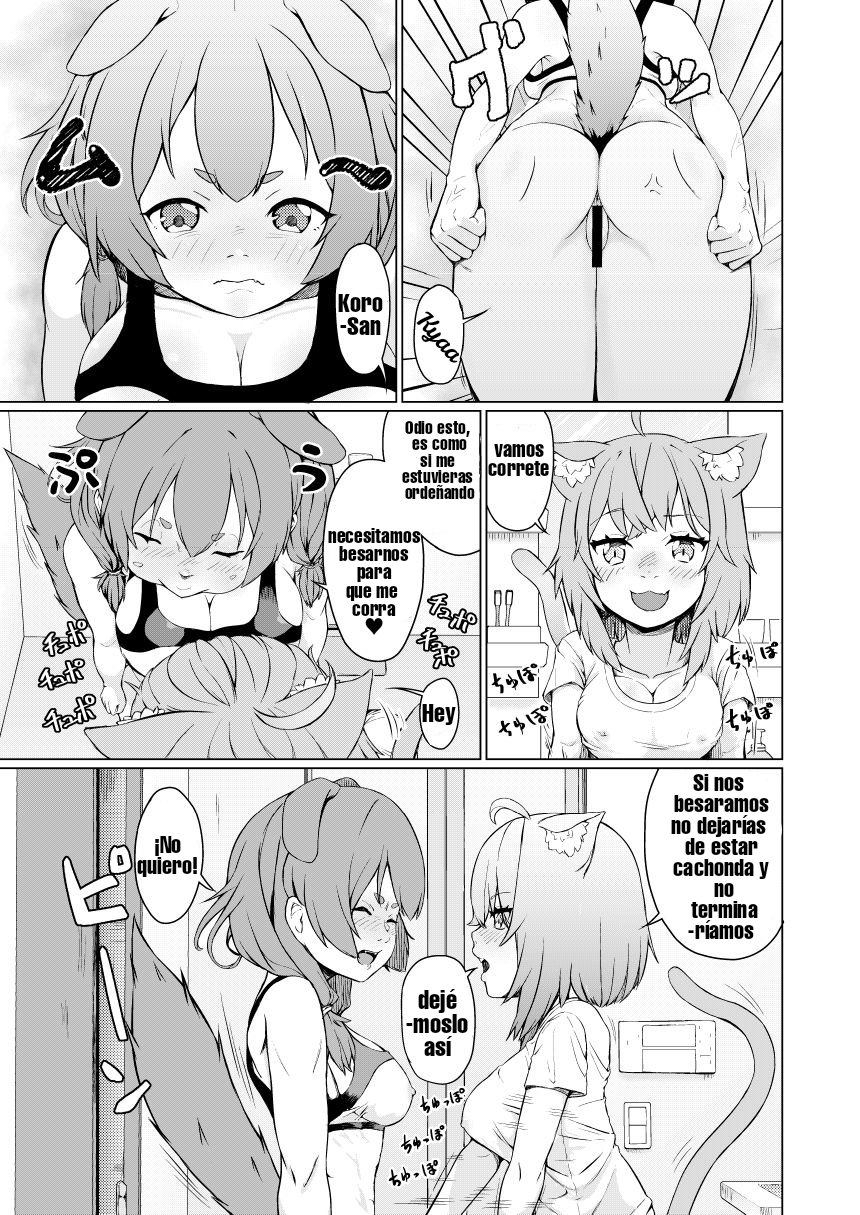 [Usaginiku Hanten (Usagi Gyouza)] OKKRdeZIPZIP! Vol.1 (Inugami Korone, Nekomata Okayu) [Spanish] [CLDE] [Digital] Bildnummer 11