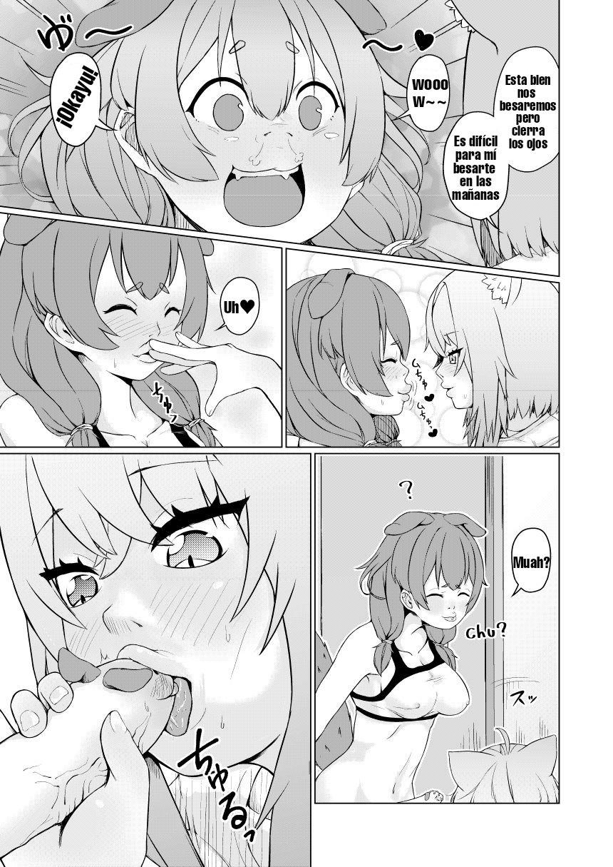 [Usaginiku Hanten (Usagi Gyouza)] OKKRdeZIPZIP! Vol.1 (Inugami Korone, Nekomata Okayu) [Spanish] [CLDE] [Digital] Bildnummer 13