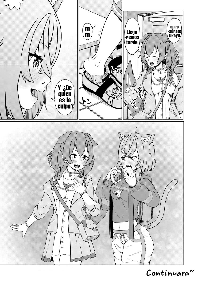 [Usaginiku Hanten (Usagi Gyouza)] OKKRdeZIPZIP! Vol.1 (Inugami Korone, Nekomata Okayu) [Spanish] [CLDE] [Digital] Bildnummer 29