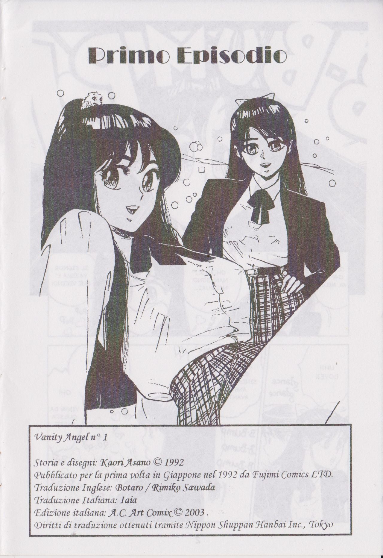 [Kaori Asano] Vanity Angel 1 [Italian] imagen número 2