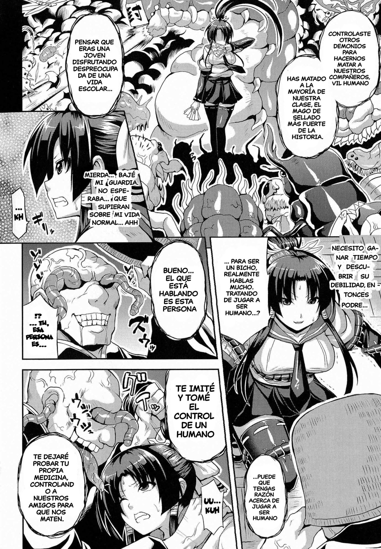 [Somejima] Inchuu Gakuen (Angel Fall ~Tengoku e to Ochiru Otome-tachi~)   [Spanish]  [Dante][Digital] 图片编号 2