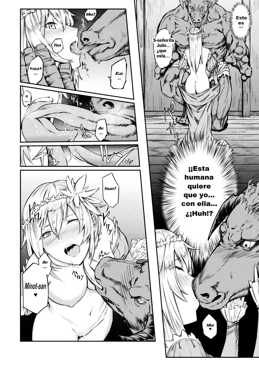 [Hihiyama Yokikana] Tensei Shite Minotauros ni Natta Ojou-sama ni Semarareta ken (Bessatsu Comic Unreal Tensei Shitara H na Mamono datta Ken Vol. 1) [Spanish] [El Santo Templario] [Digital] image number 4