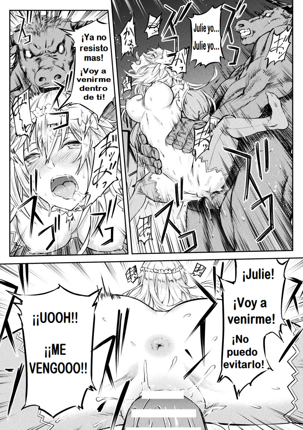 [Hihiyama Yokikana] Tensei Shite Minotauros ni Natta Ojou-sama ni Semarareta ken (Bessatsu Comic Unreal Tensei Shitara H na Mamono datta Ken Vol. 1) [Spanish] [El Santo Templario] [Digital] image number 13