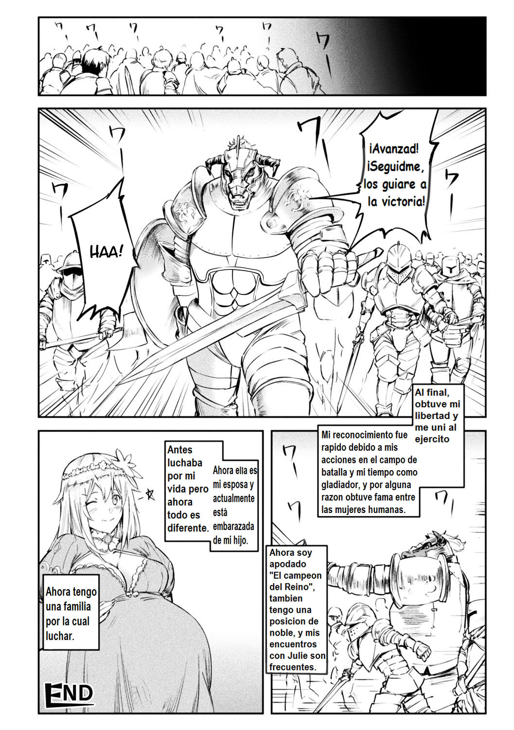 [Hihiyama Yokikana] Tensei Shite Minotauros ni Natta Ojou-sama ni Semarareta ken (Bessatsu Comic Unreal Tensei Shitara H na Mamono datta Ken Vol. 1) [Spanish] [El Santo Templario] [Digital] image number 16